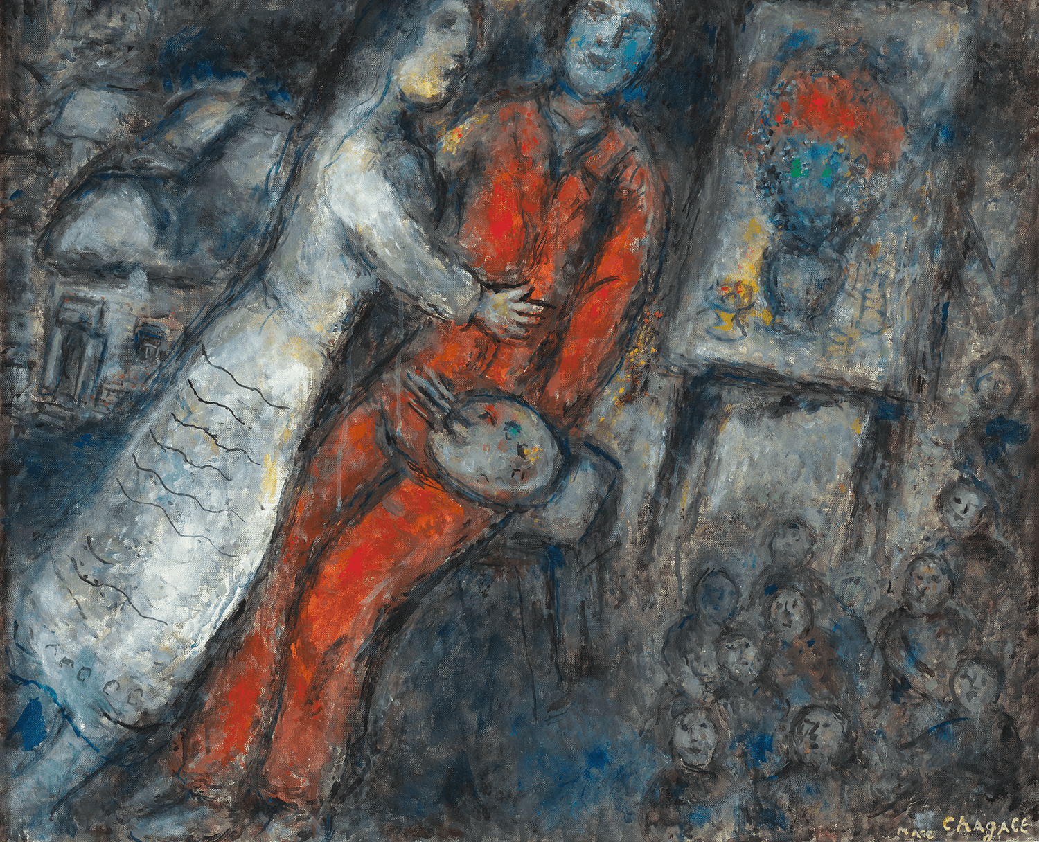 Couple in the Moonlight by Marc Chagall