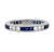 Raymond Yard Platinum, Sapphire and Diamond Eternity Band