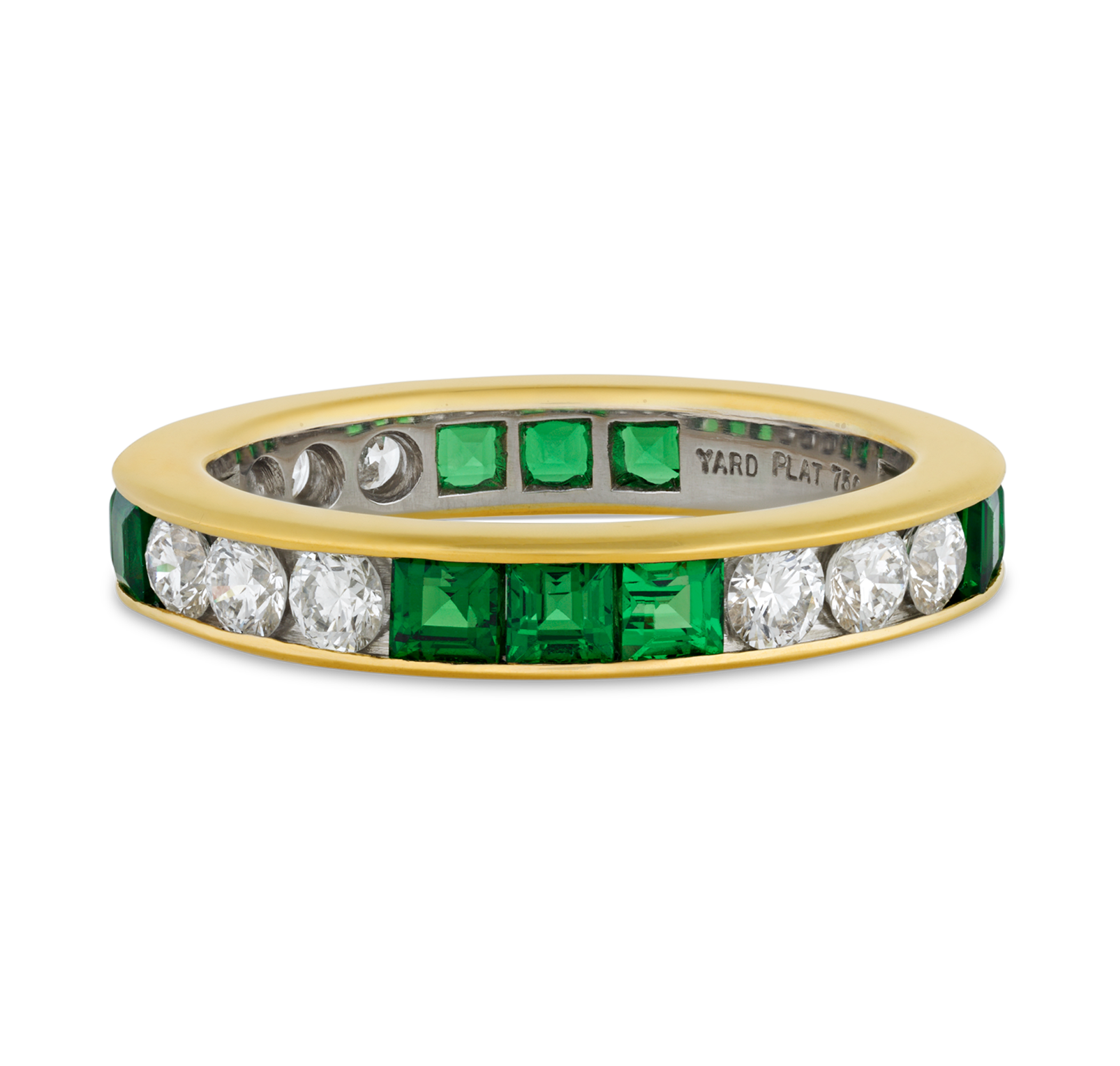 Raymond Yard Tsavorite and Diamond Eternity Band