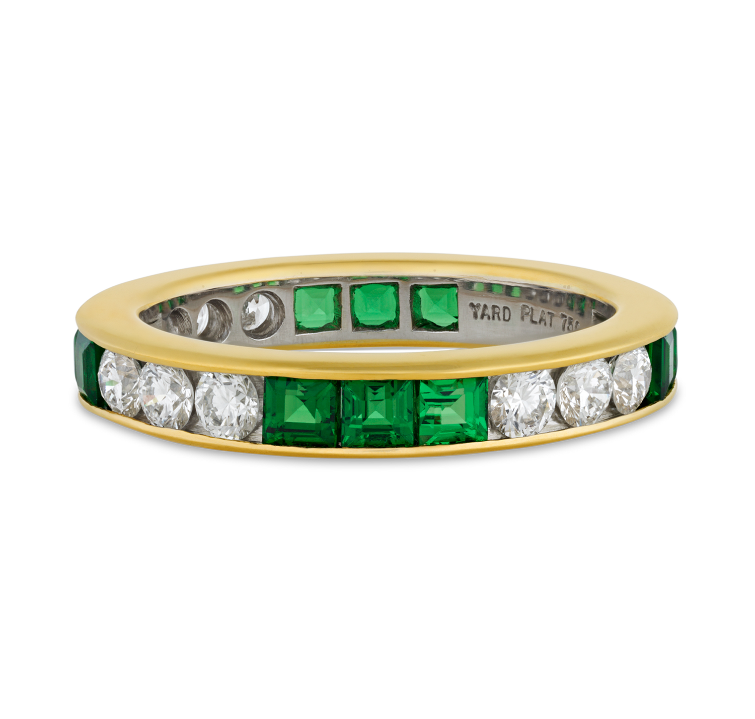 Raymond Yard Tsavorite and Diamond Eternity Band