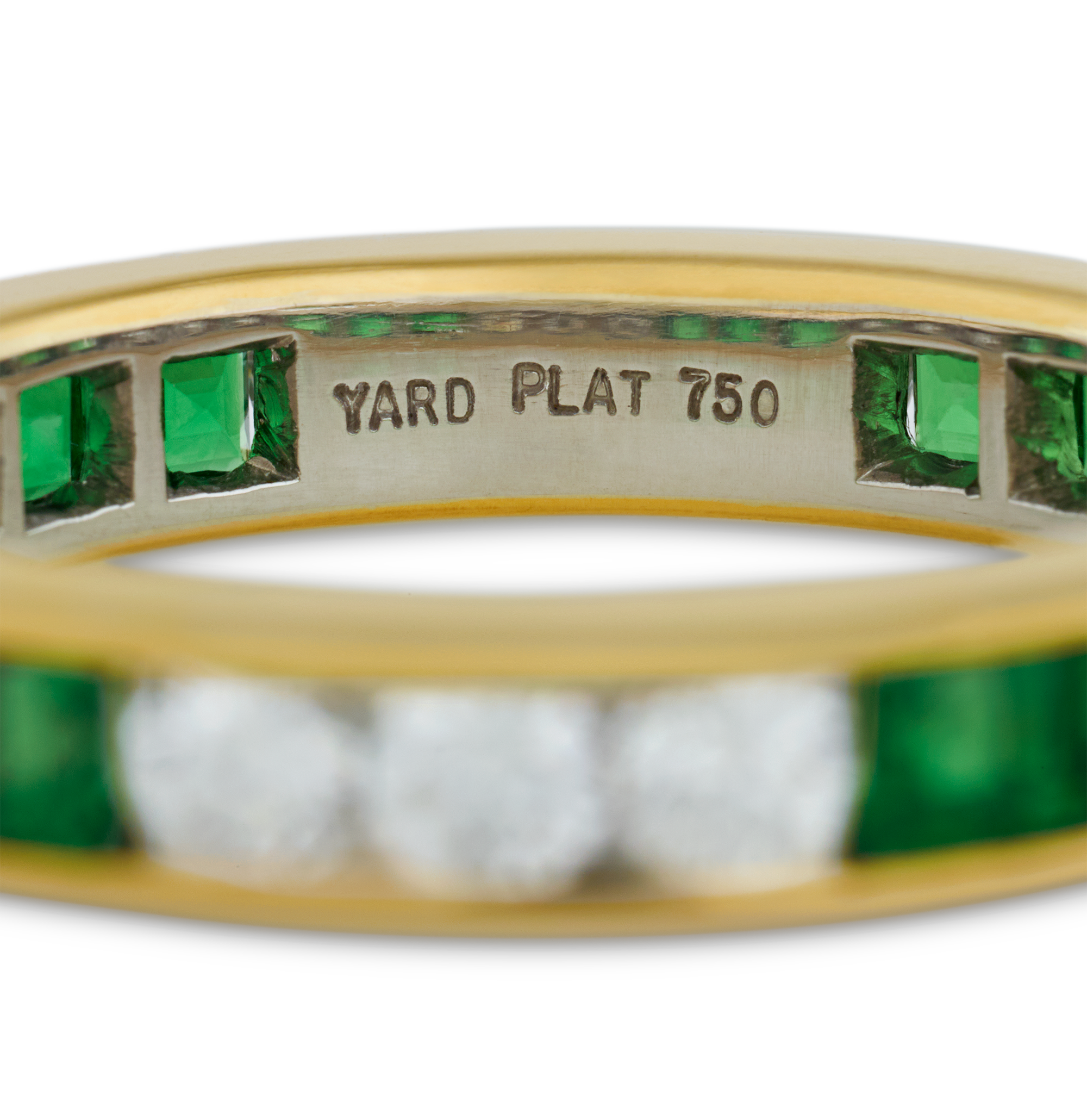 Raymond Yard Tsavorite and Diamond Eternity Band