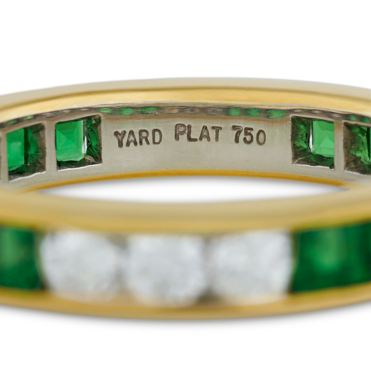 Raymond Yard Tsavorite and Diamond Eternity Band