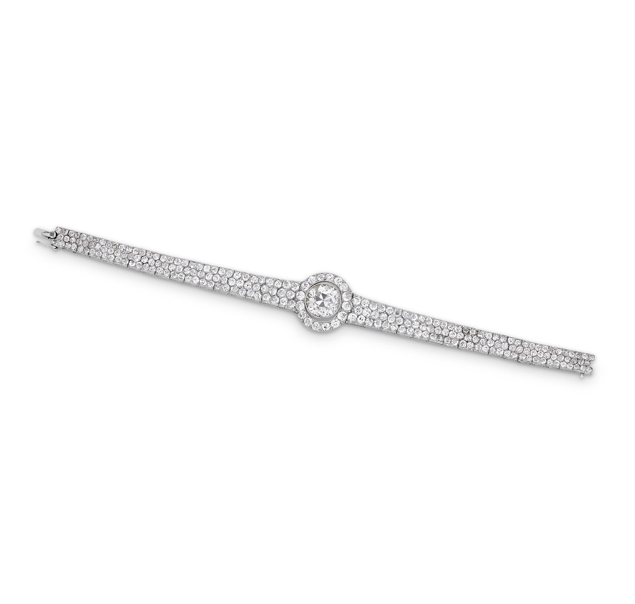 Old European Cut Diamond Bracelet, 18.08 carats