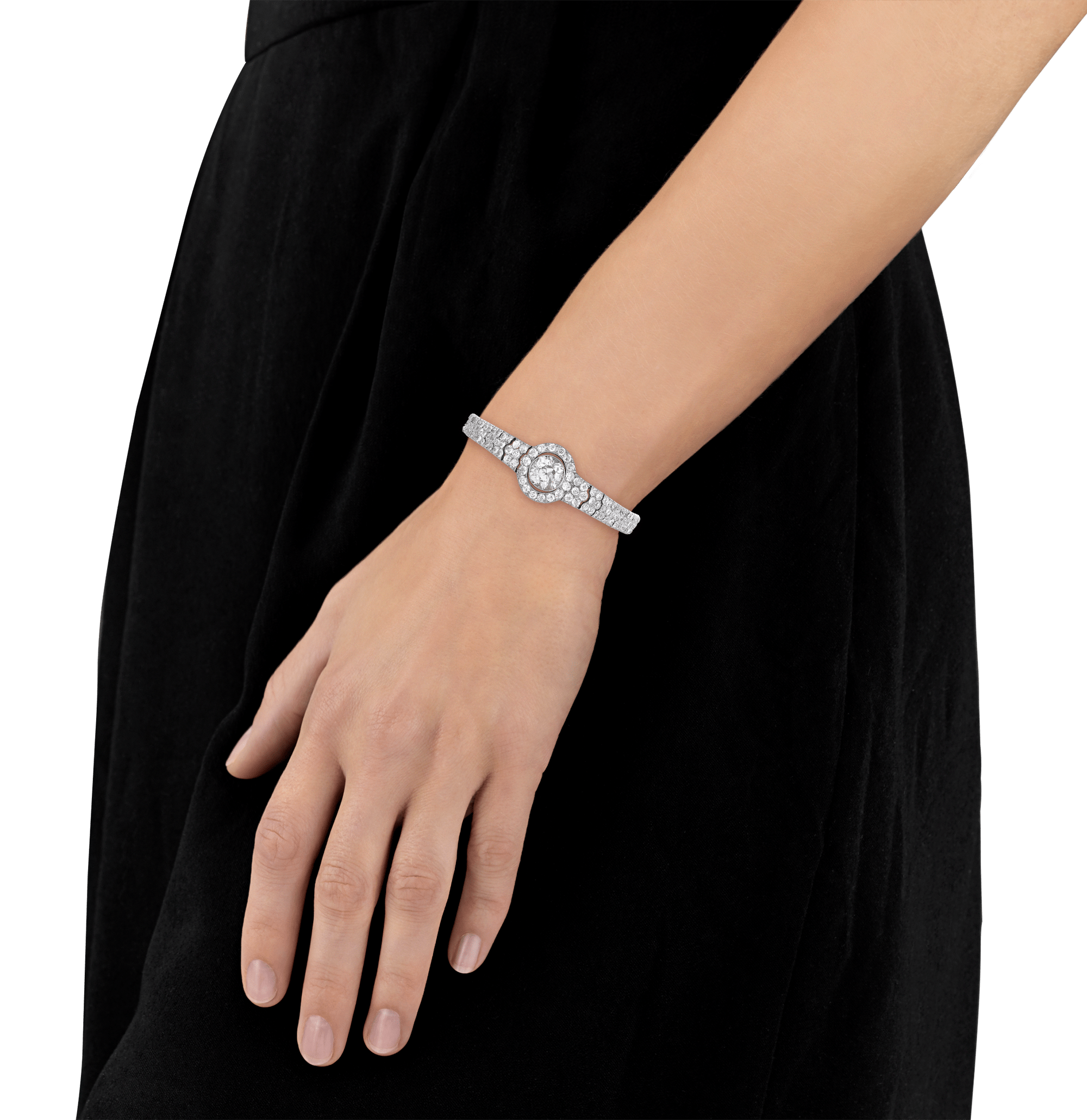 Old European Cut Diamond Bracelet, 18.08 carats