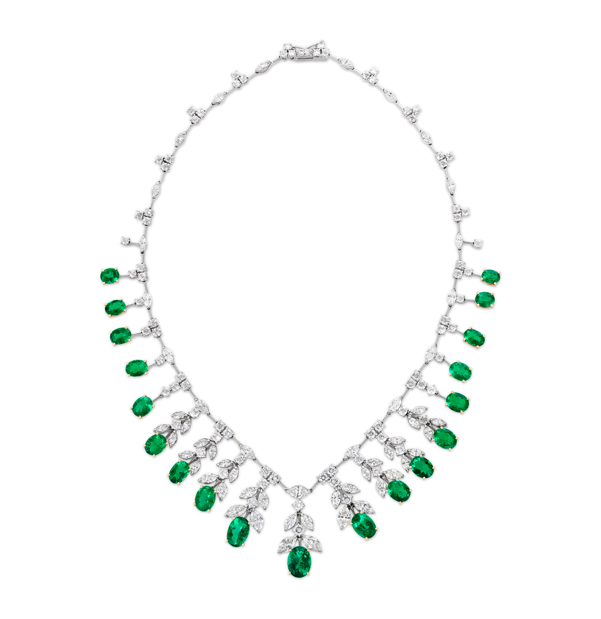 Colombian Emerald Necklace, 24.37 carats