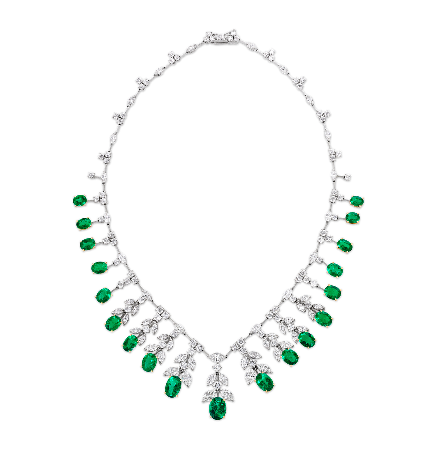 Colombian Emerald Necklace, 24.37 carats