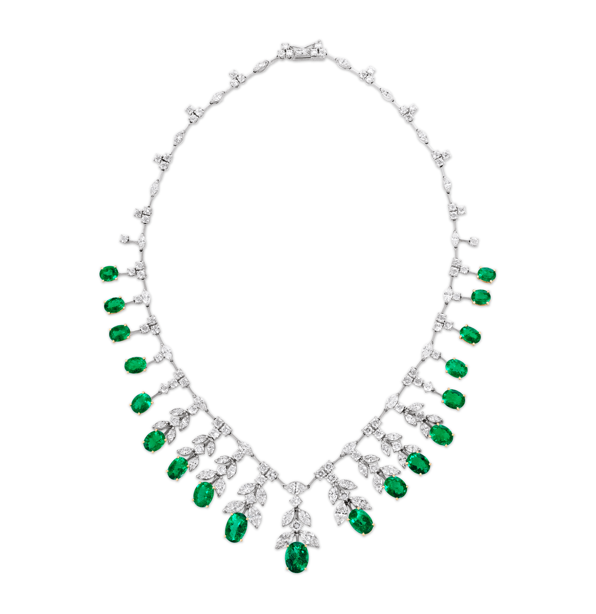 Colombian Emerald Necklace, 24.37 carats