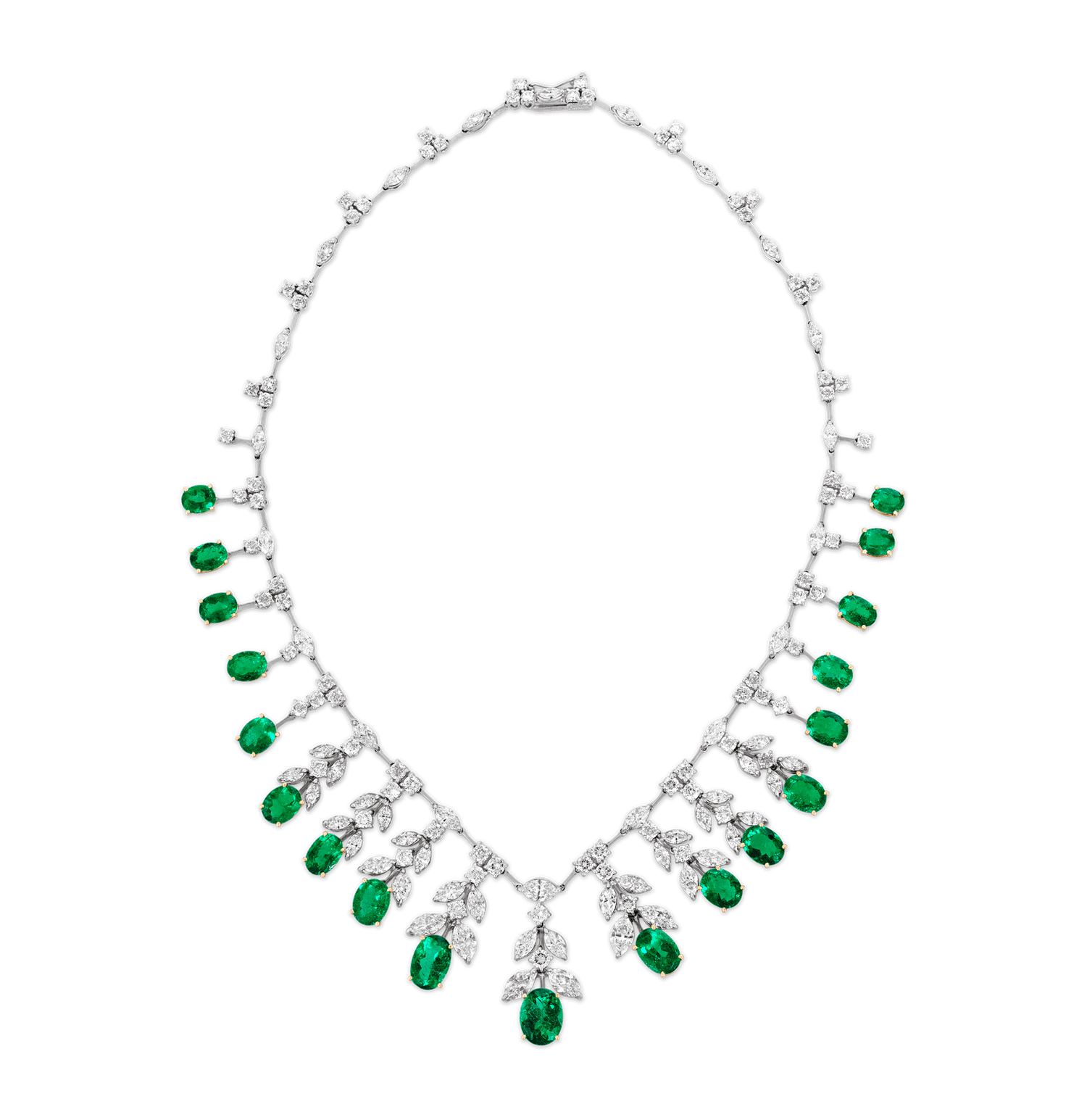 Colombian Emerald Necklace, 24.37 carats