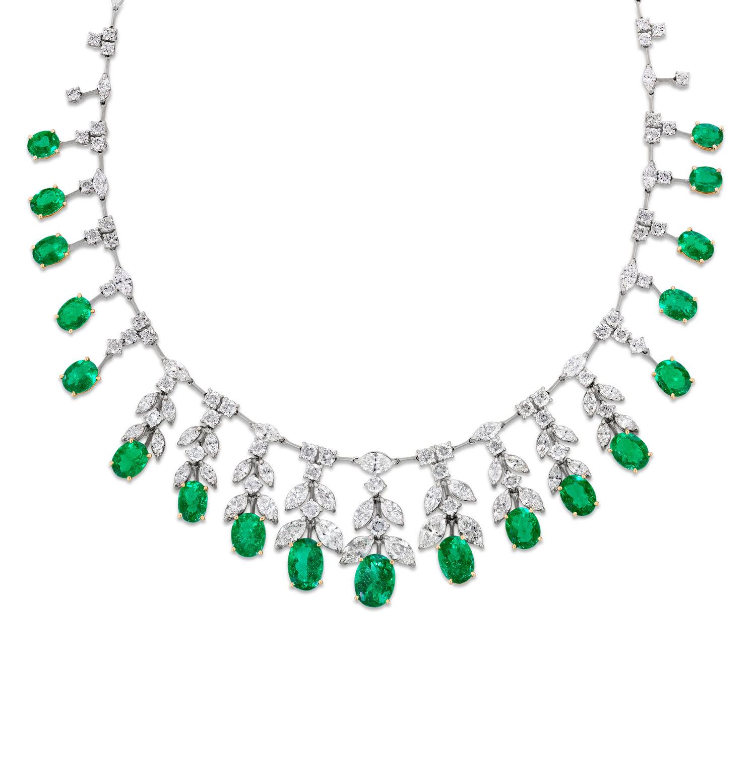 Colombian Emerald Necklace, 24.37 carats