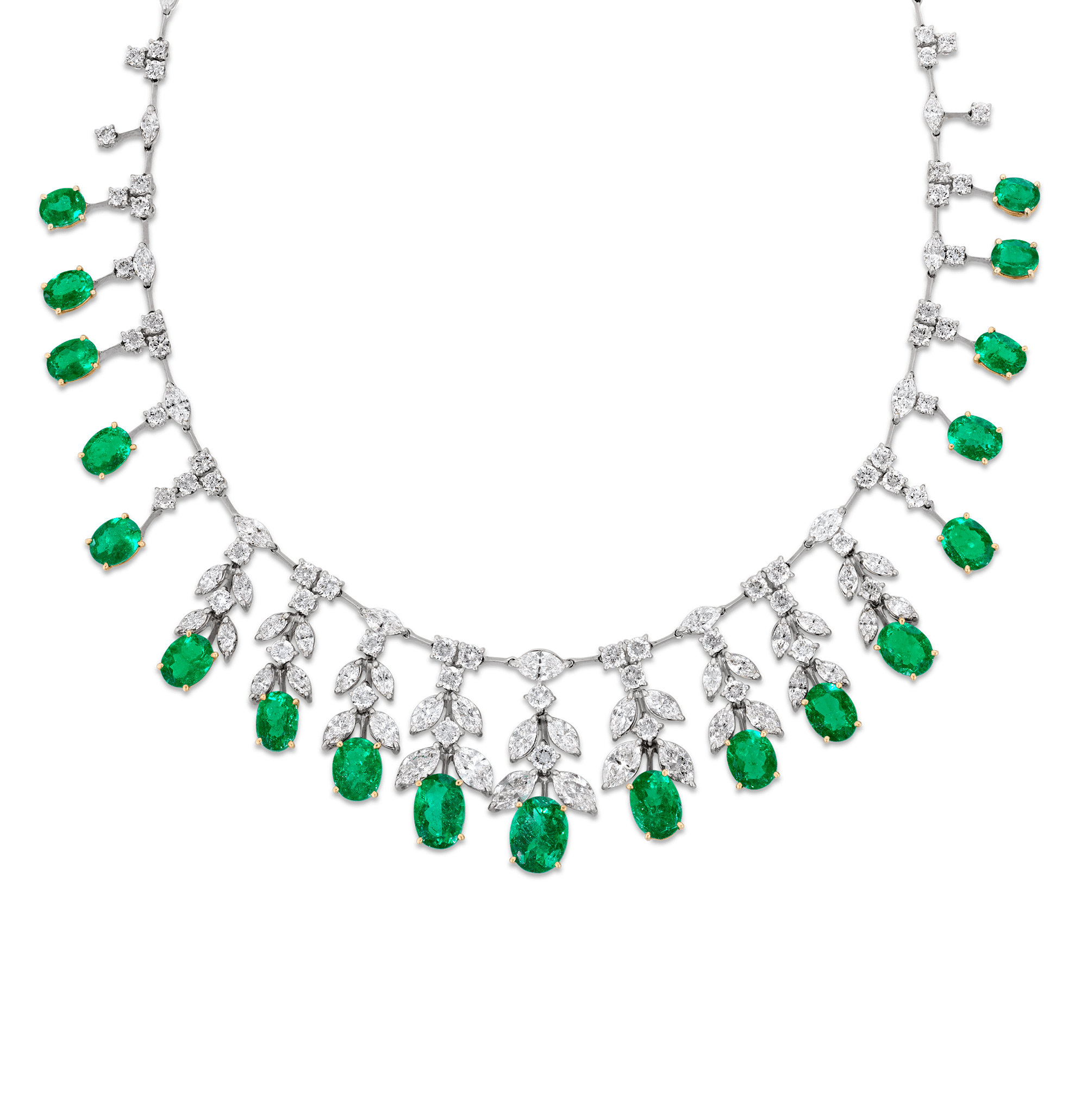 Colombian Emerald Necklace, 24.37 carats