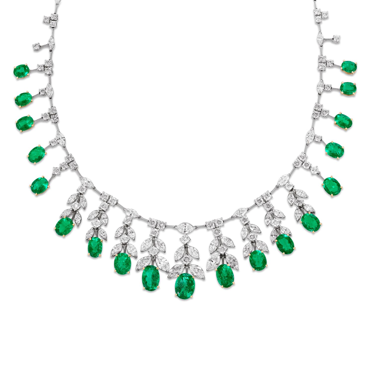 Colombian Emerald Necklace, 24.37 carats