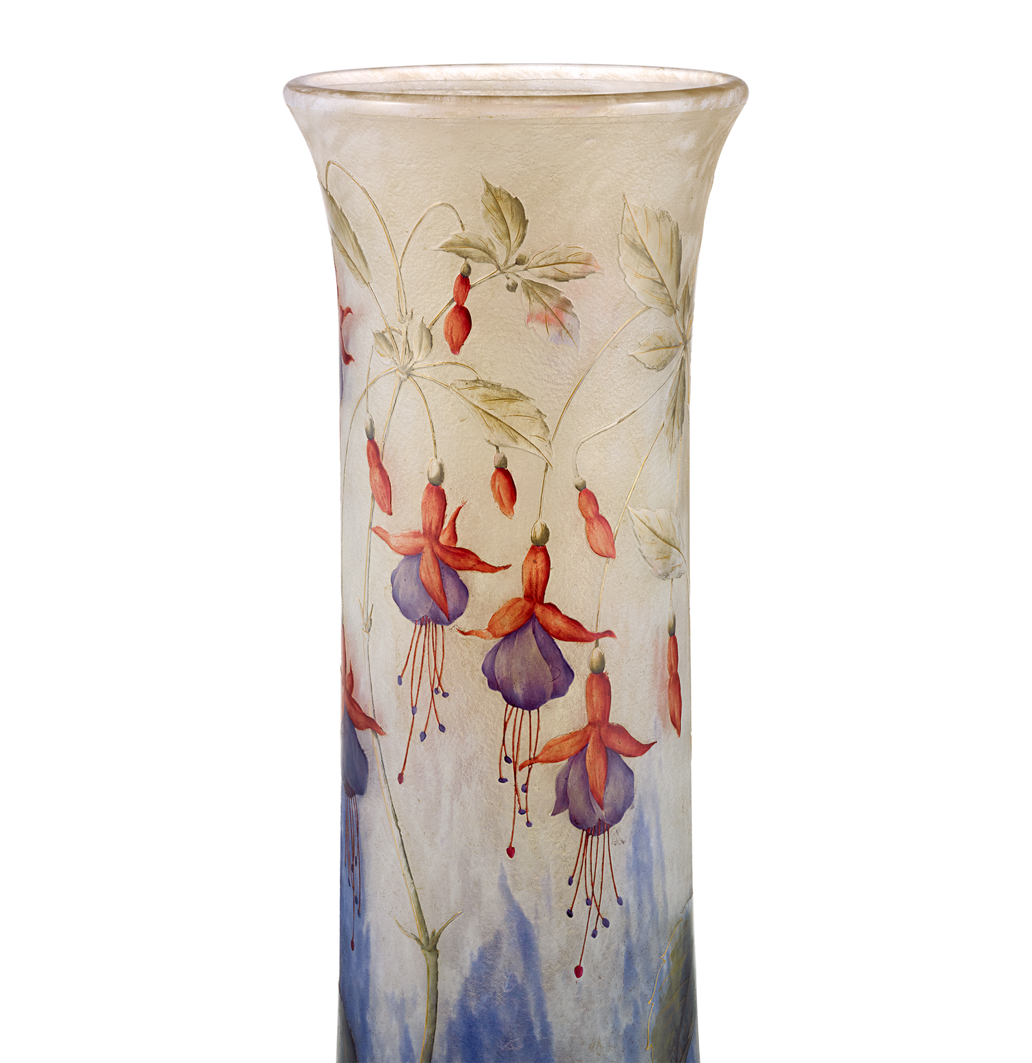 Daum Nancy Tall Fuchsia Vase