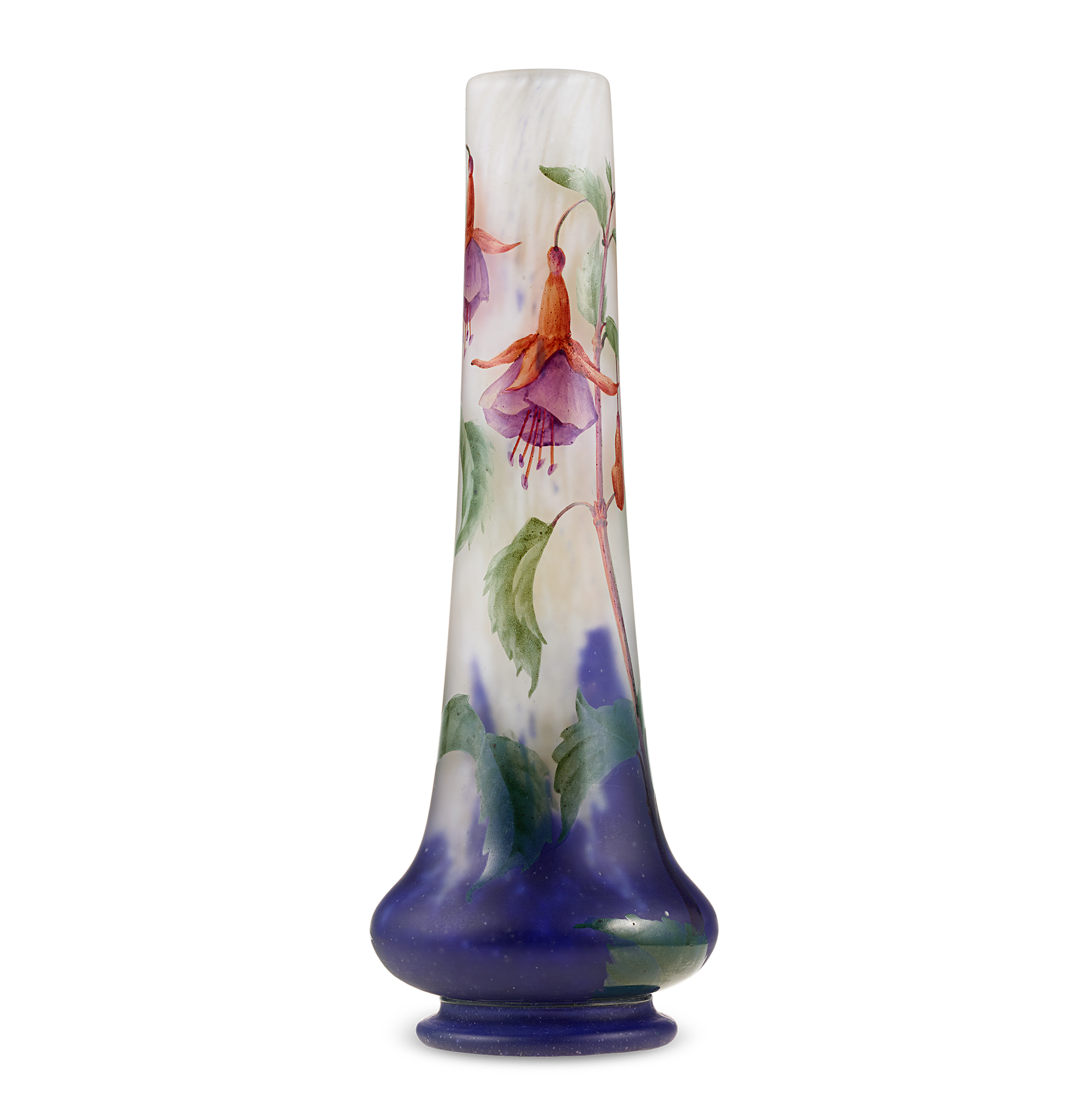 Daum Nancy Fuchsia Vase