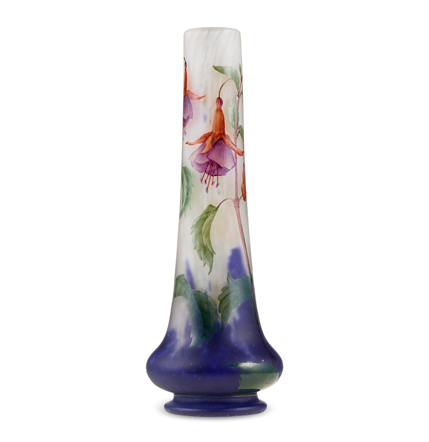 Daum Nancy Fuchsia Vase