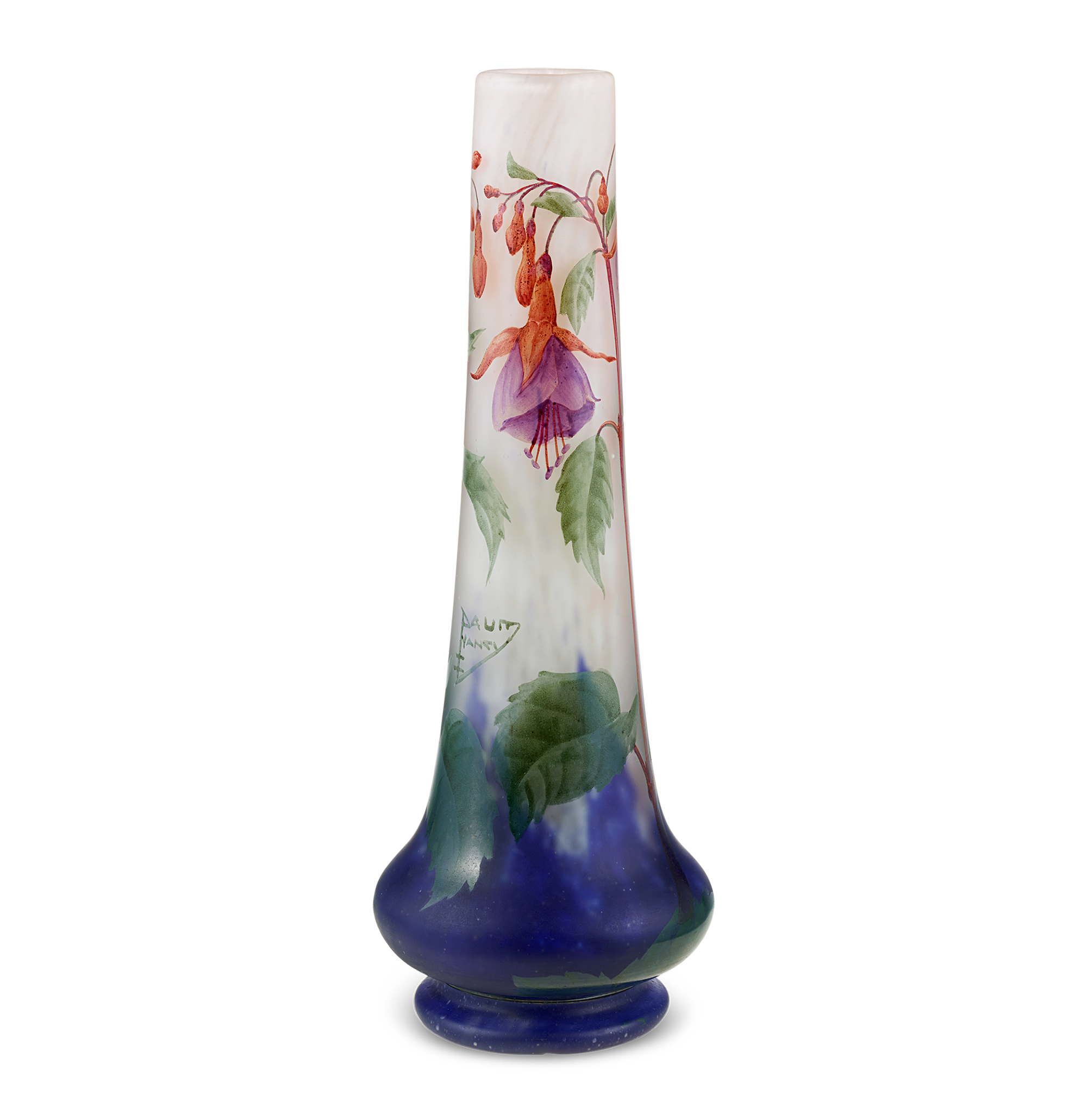 Daum Nancy Fuchsia Vase