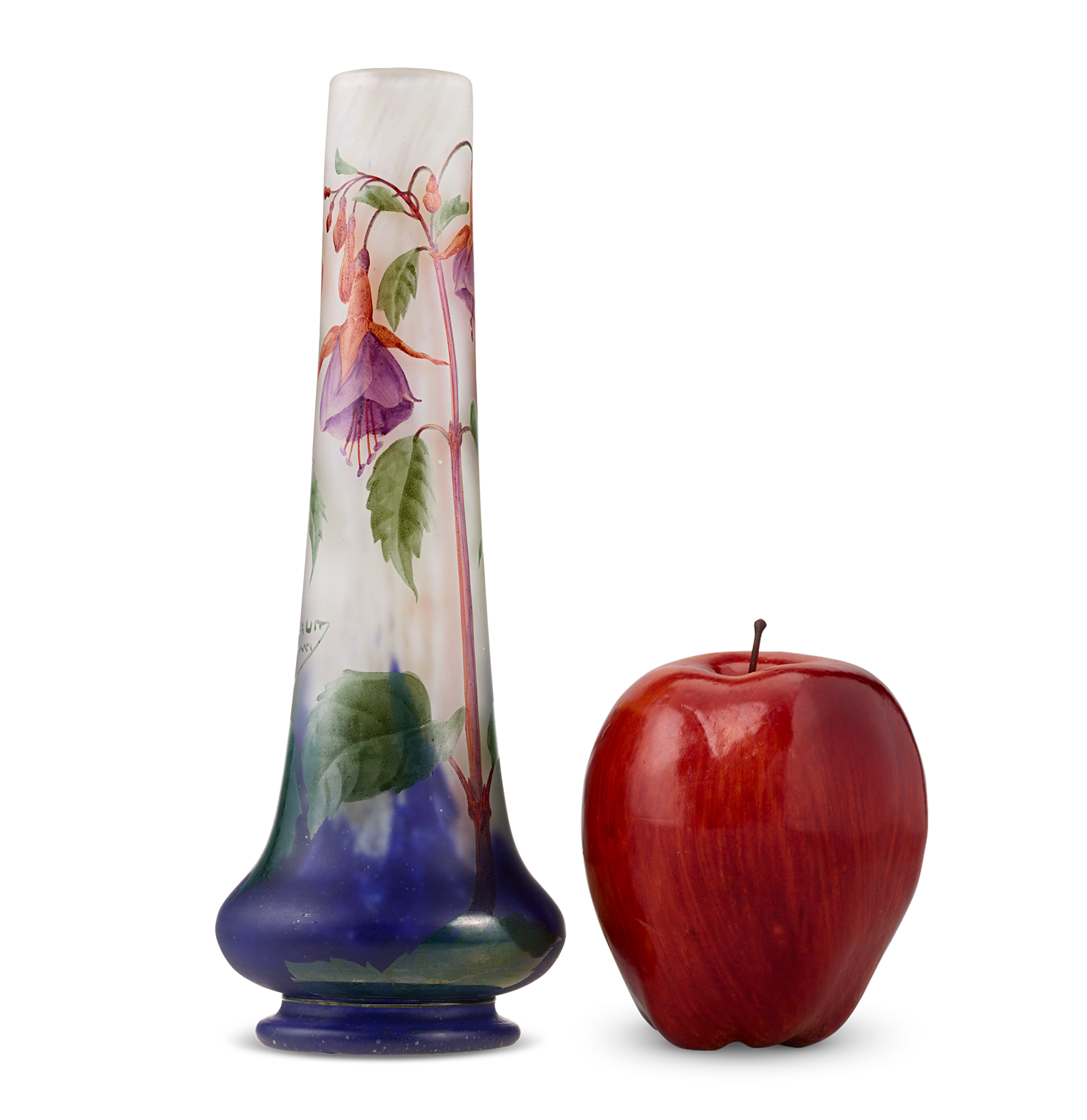 Daum Nancy Fuchsia Vase