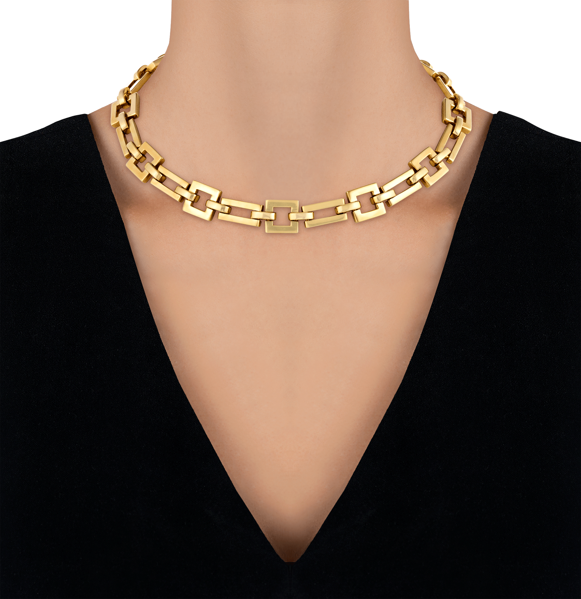 David Webb Convertible 18K Yellow Gold Chain