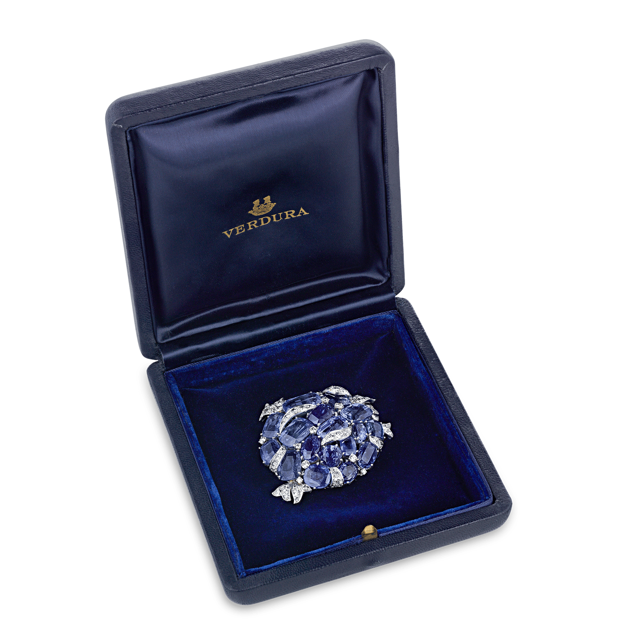 Verdura Ceylon Sapphire Brooch, 100.00 Carats