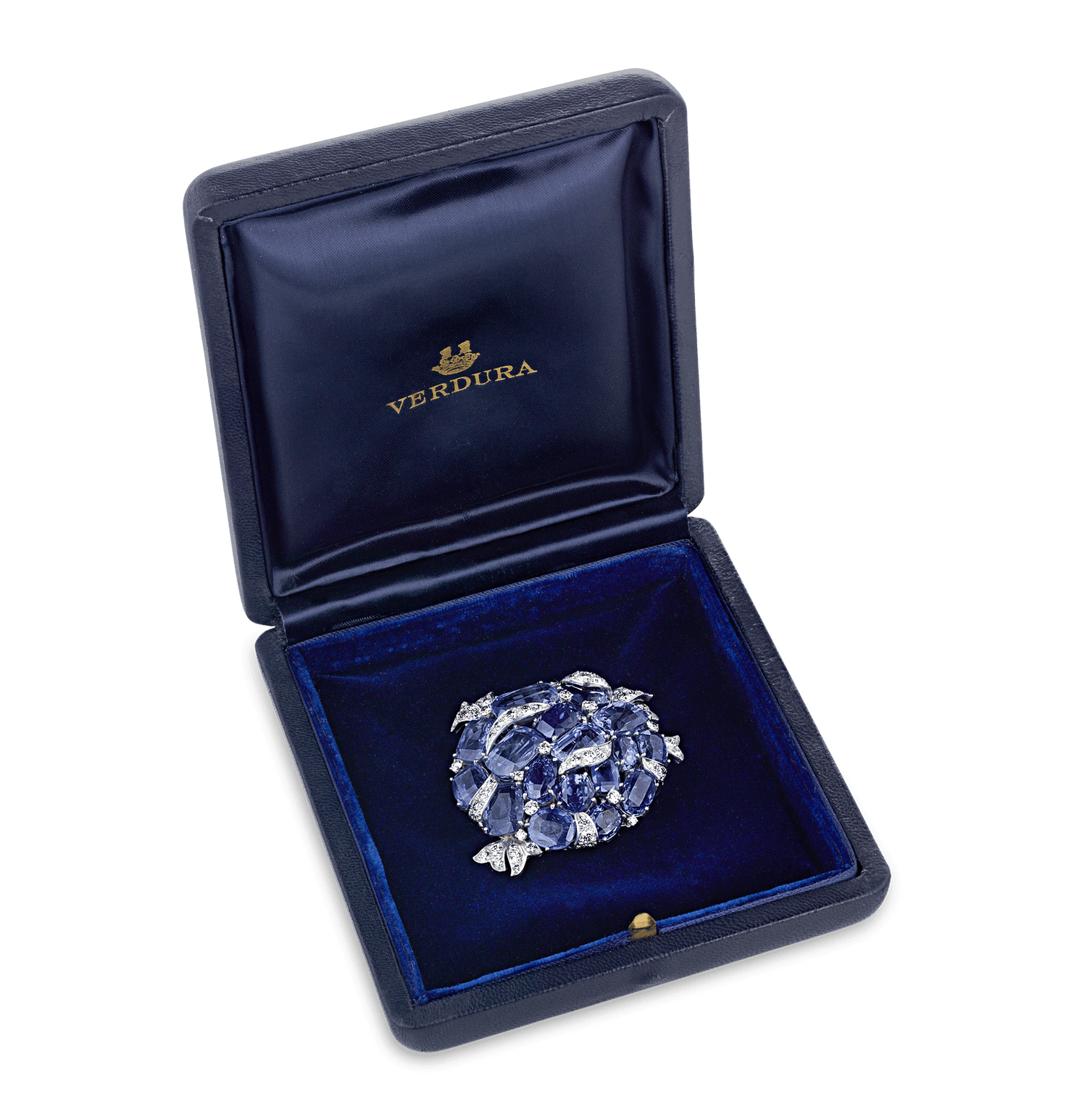 Verdura Ceylon Sapphire Brooch, 100.00 Carats