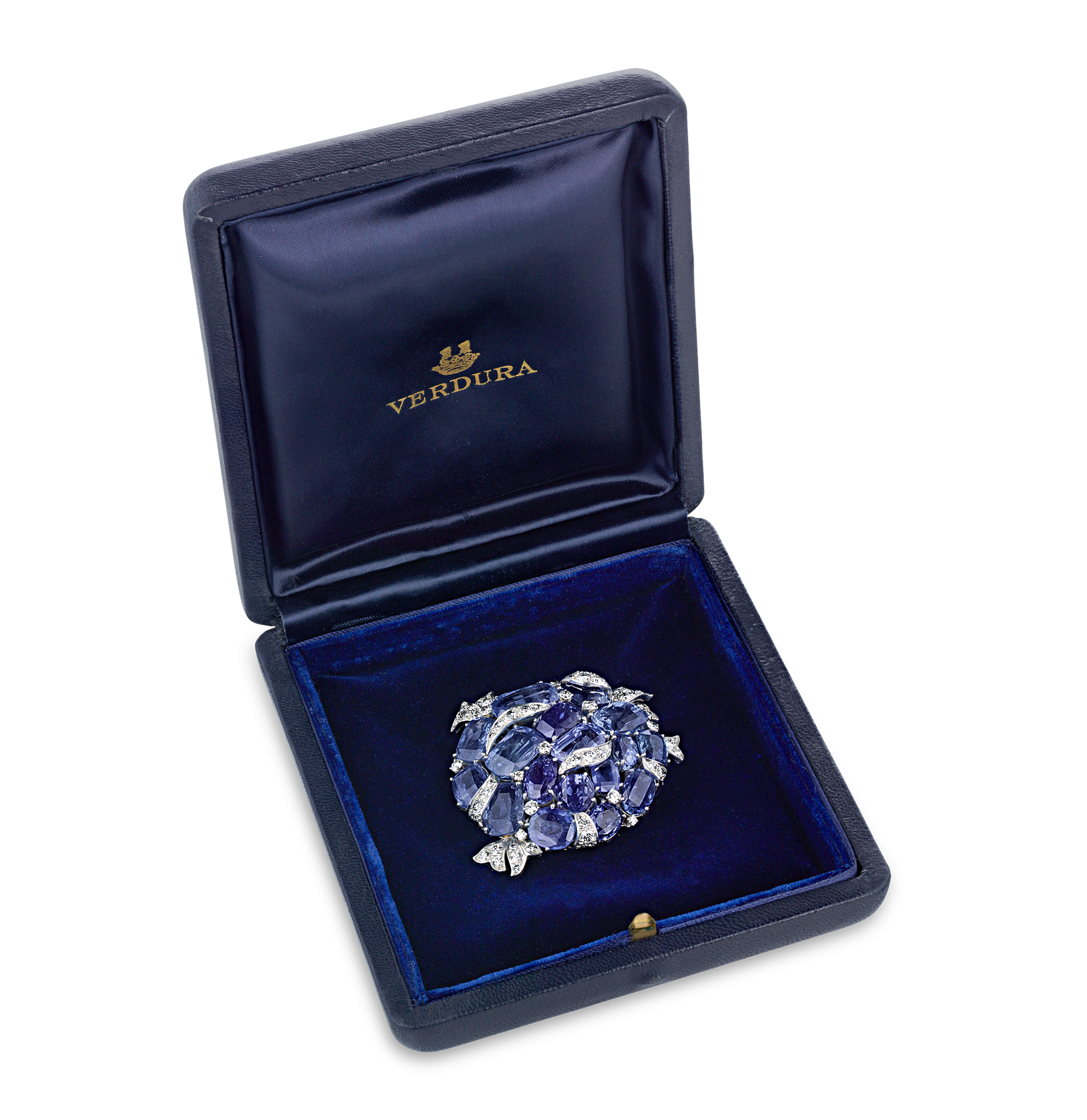 Verdura Ceylon Sapphire Brooch, 100.00 Carats