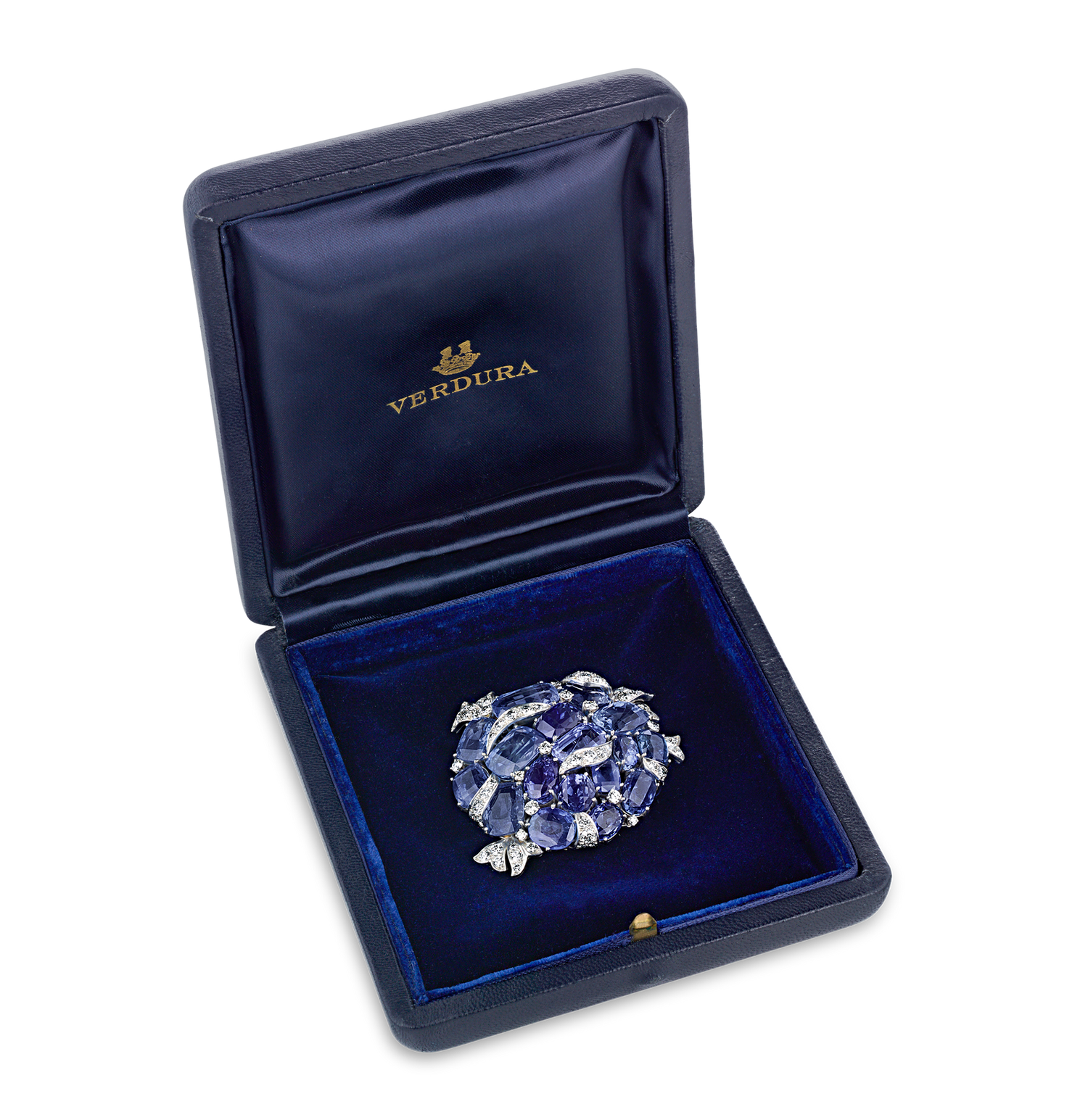 Verdura Ceylon Sapphire Brooch, 100.00 Carats