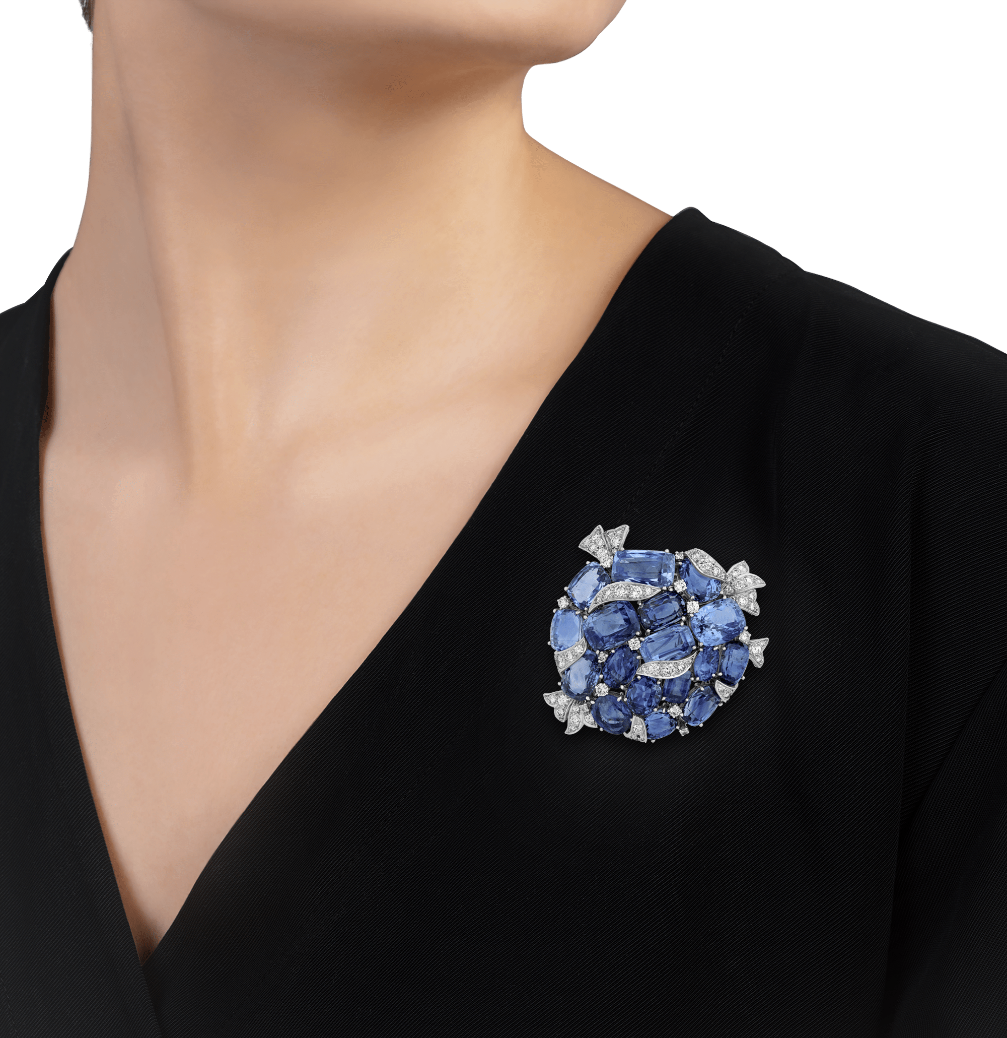 Verdura Ceylon Sapphire Brooch, 100.00 Carats