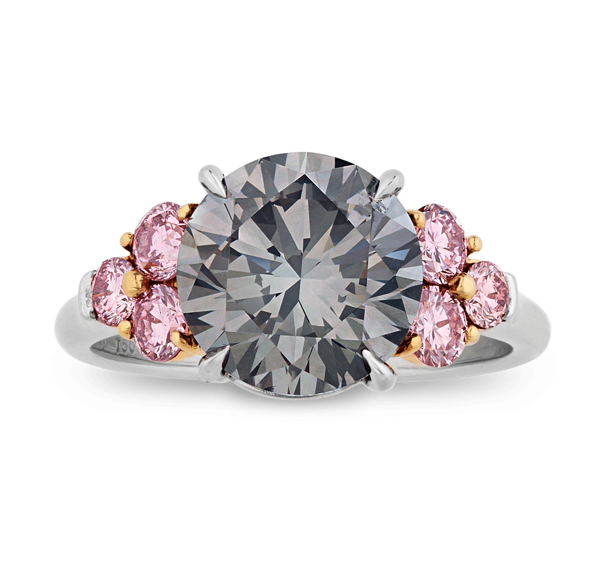 Fancy Gray and Argyle Pink Diamond Ring, 3.02 Carats