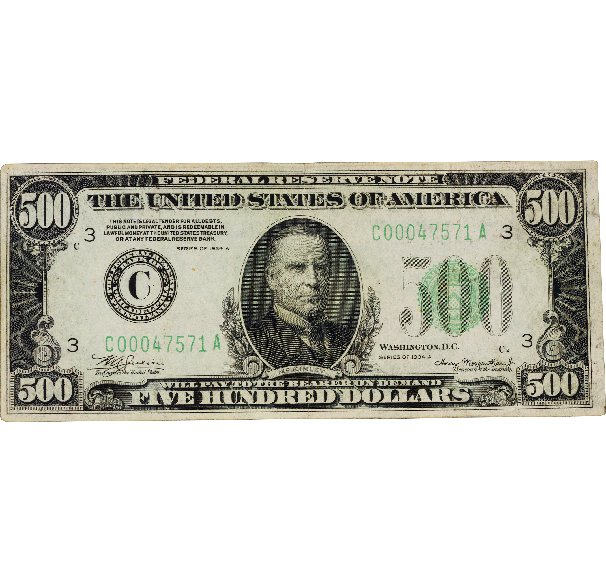 U.S. $500 Federal Reserve Note