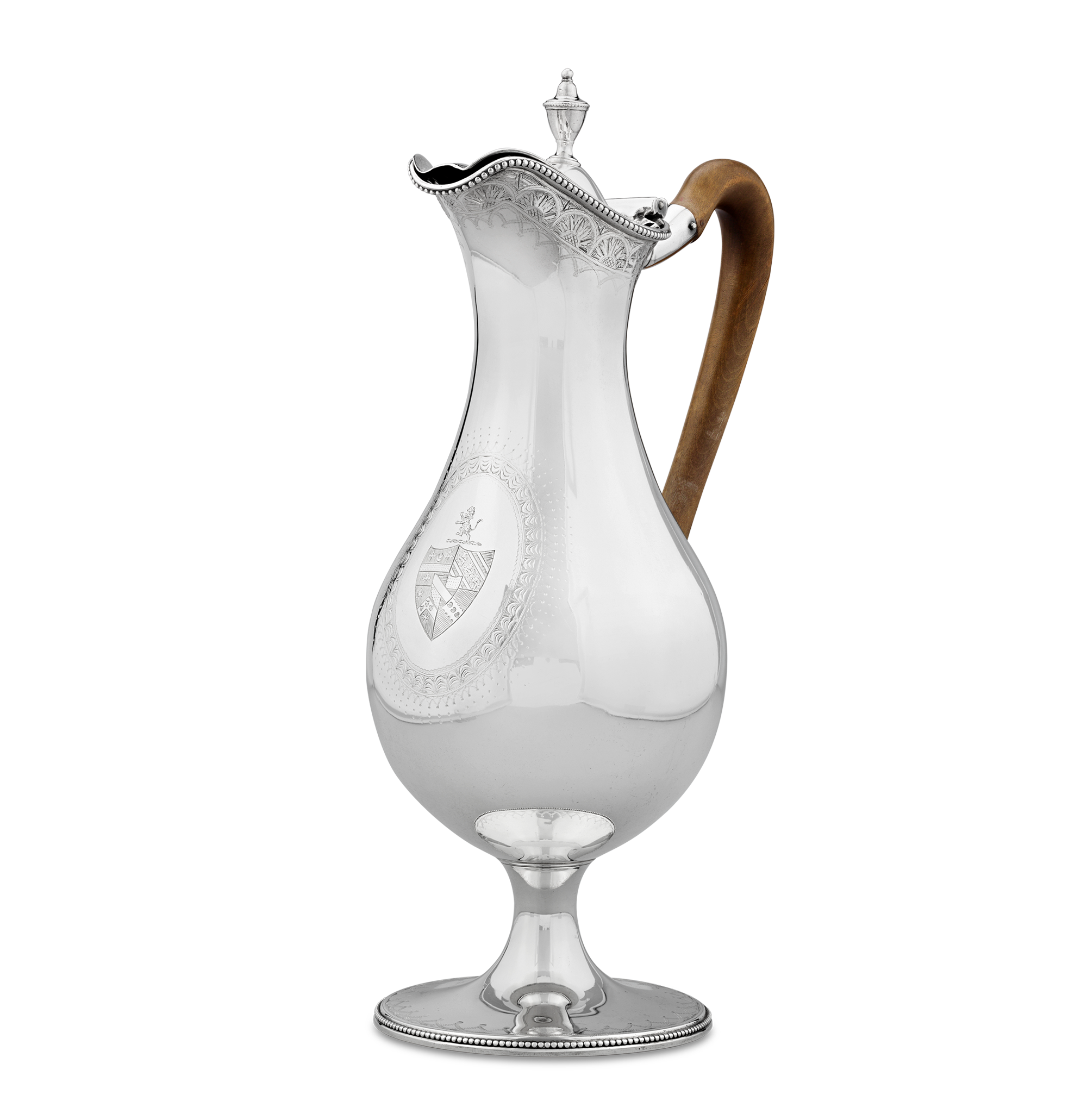 Georgian Silver Wine Ewer by Hester Bateman