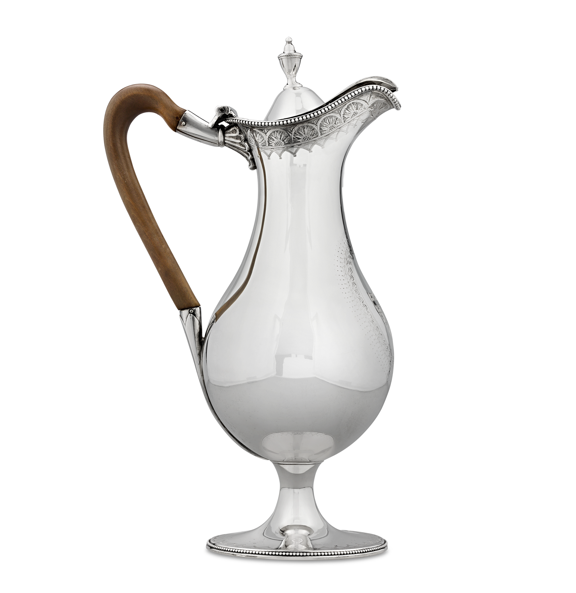 Georgian Silver Wine Ewer by Hester Bateman