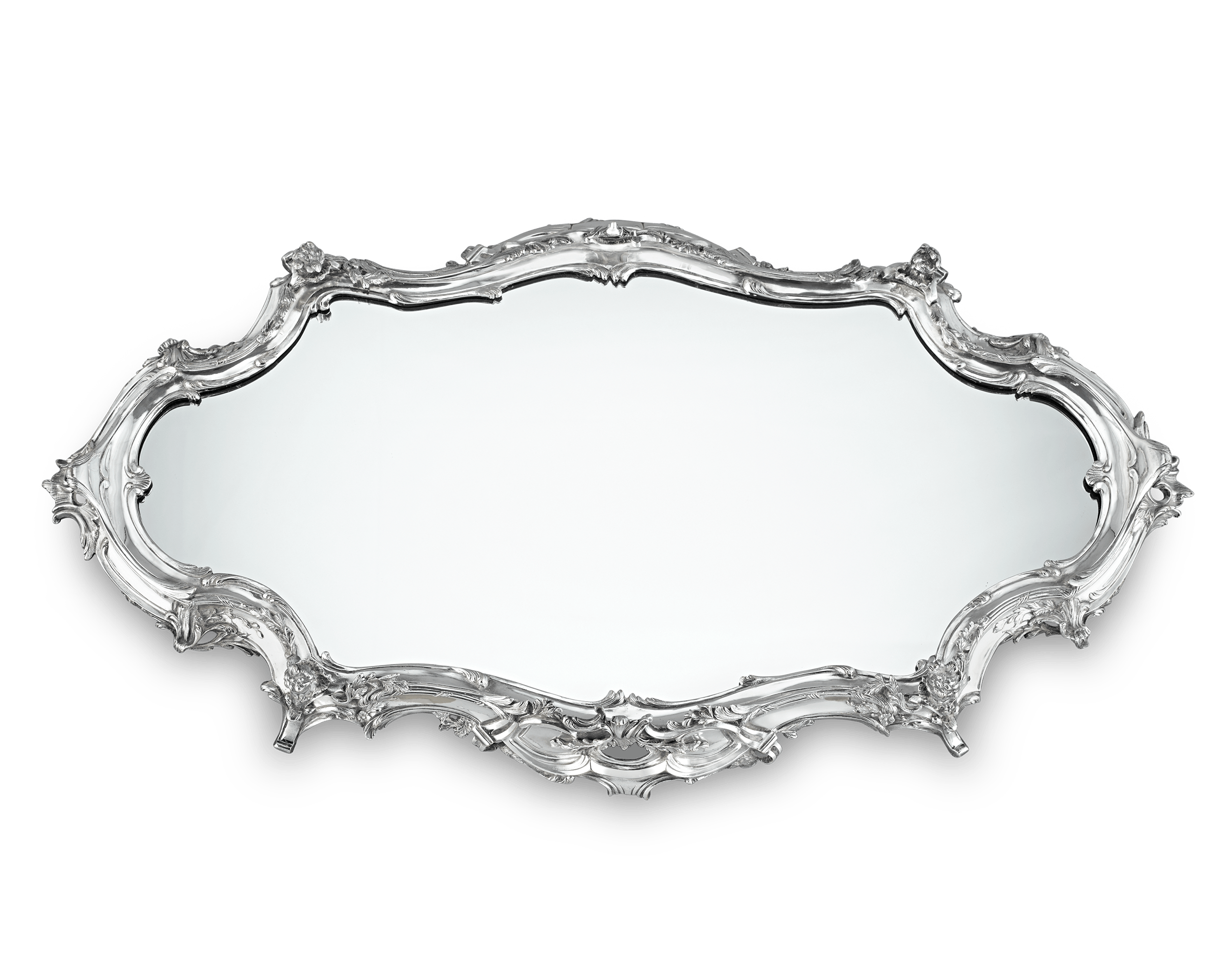 Silverplate Mirrored Centerpiece by Ercuis