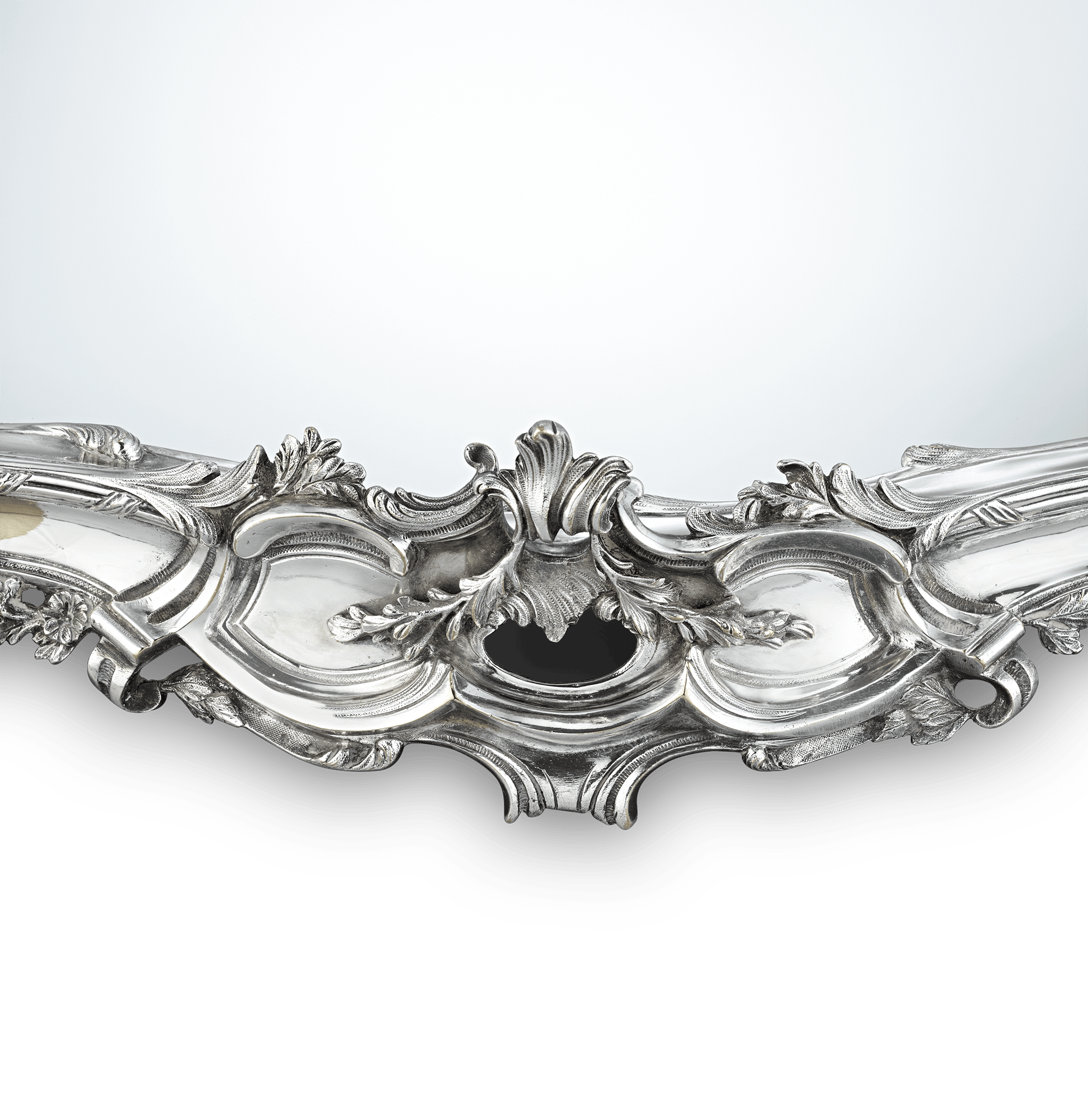 Silverplate Mirrored Centerpiece by Ercuis