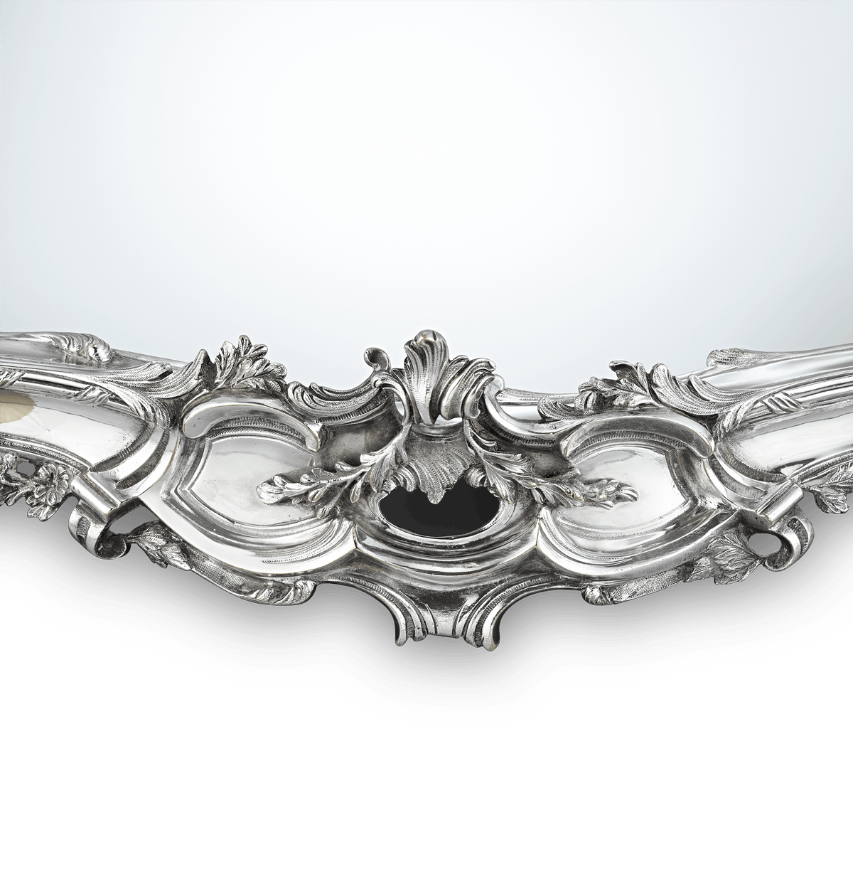 Silverplate Mirrored Centerpiece by Ercuis