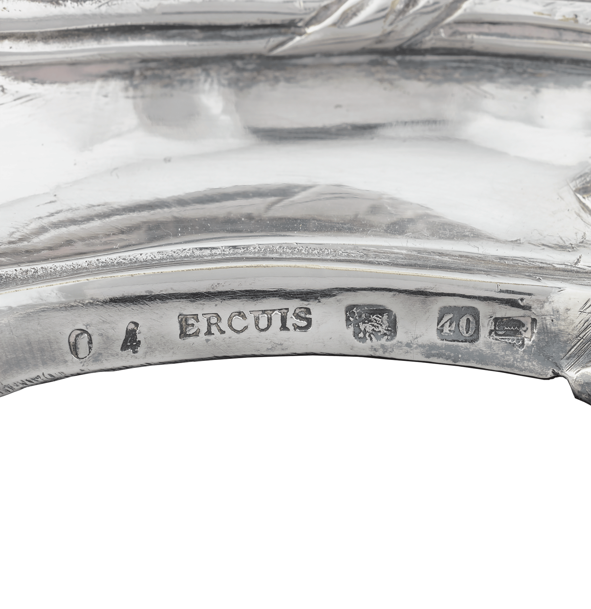 Silverplate Mirrored Centerpiece by Ercuis