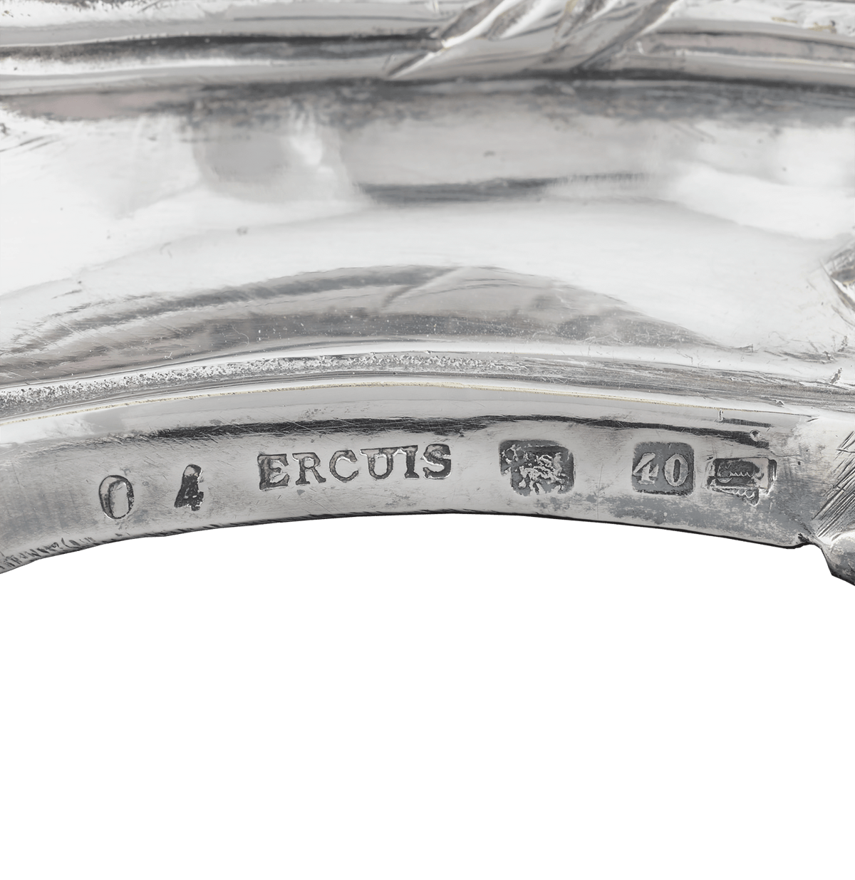 Silverplate Mirrored Centerpiece by Ercuis