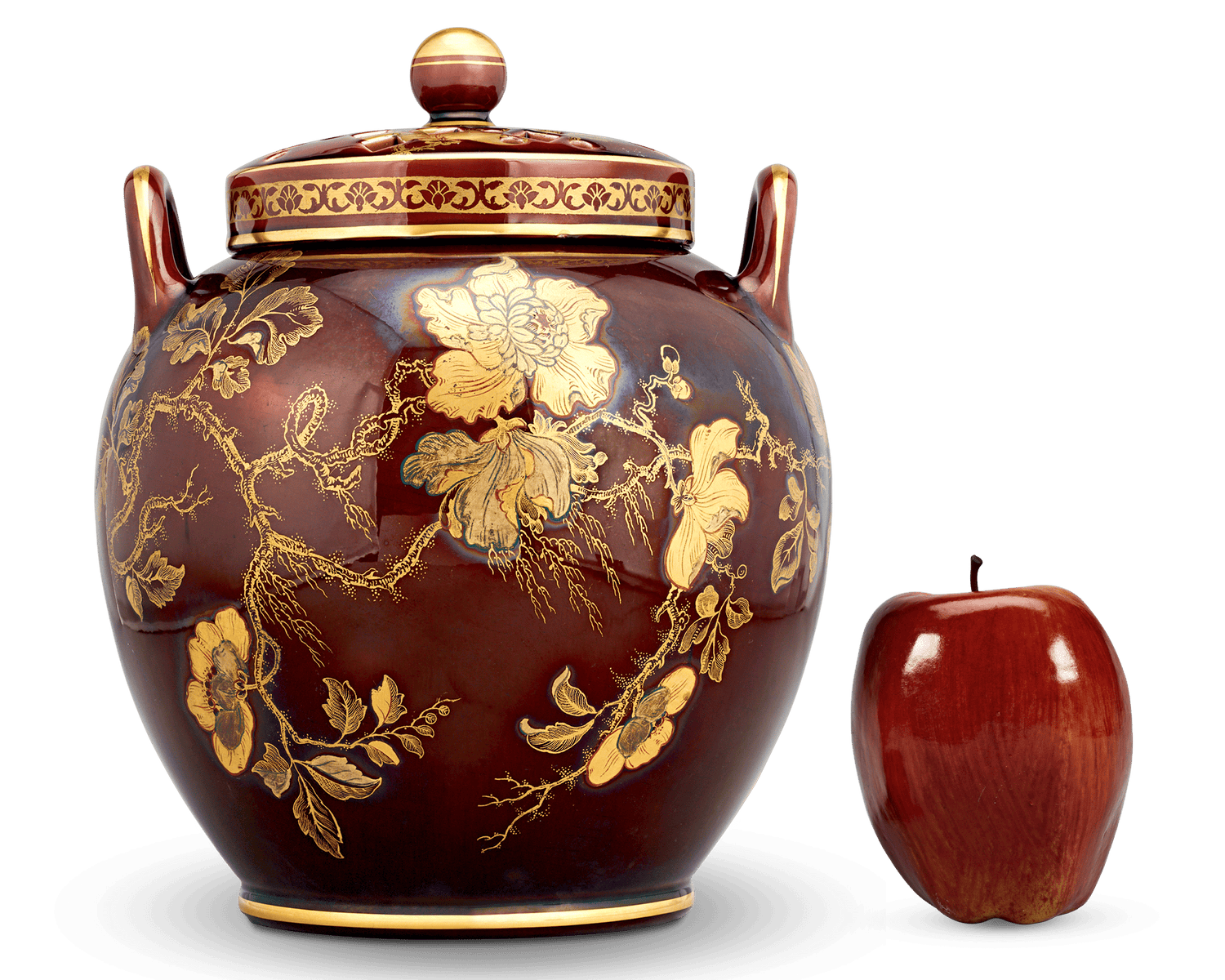 Wedgwood Glazed and Gilt Potpourri Vase