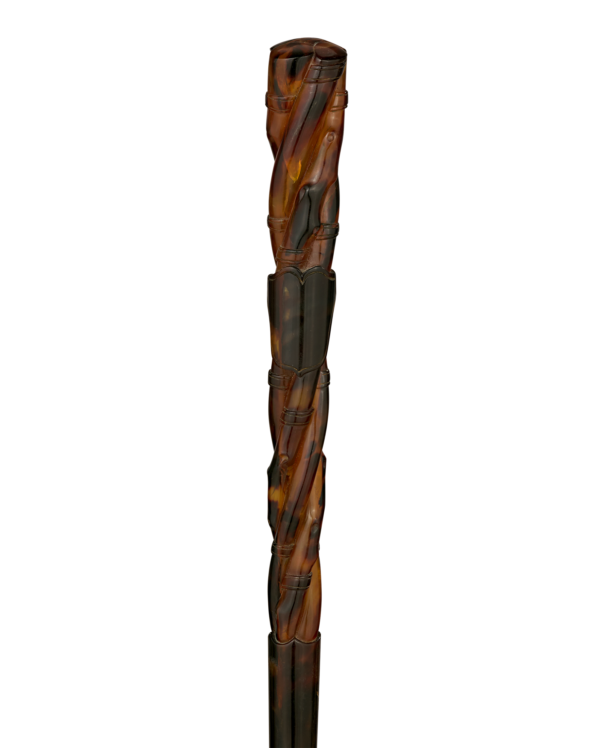 Carved Tortoiseshell Cane