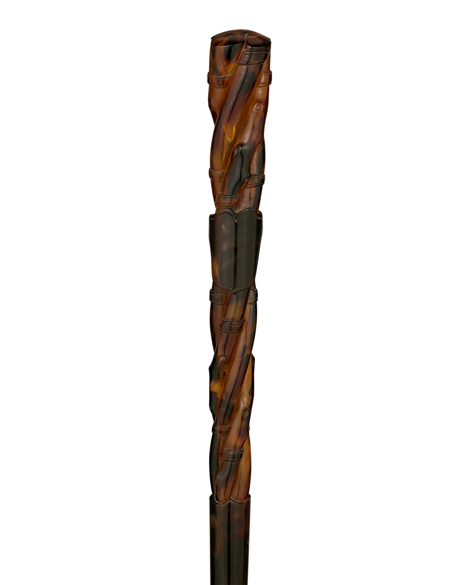 Carved Tortoiseshell Cane