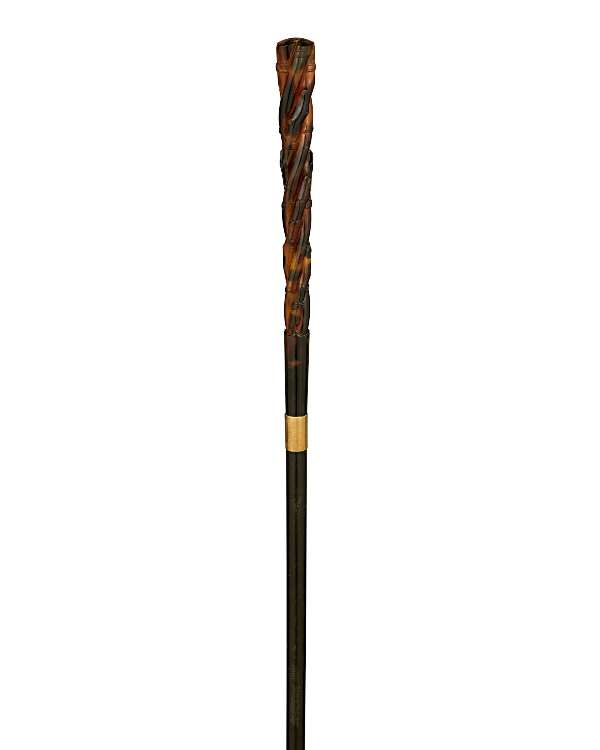 Carved Tortoiseshell Cane