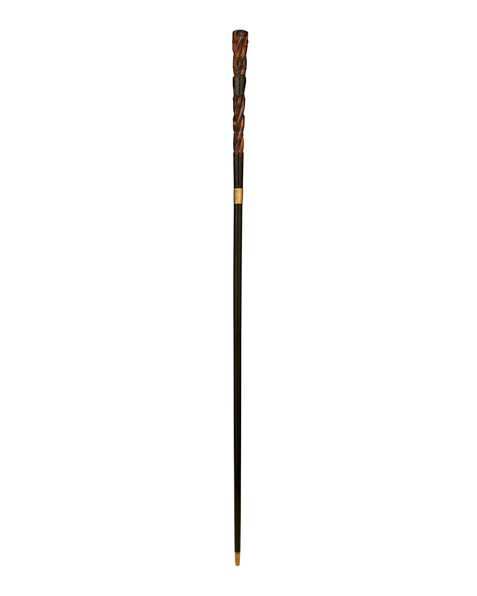 Carved Tortoiseshell Cane