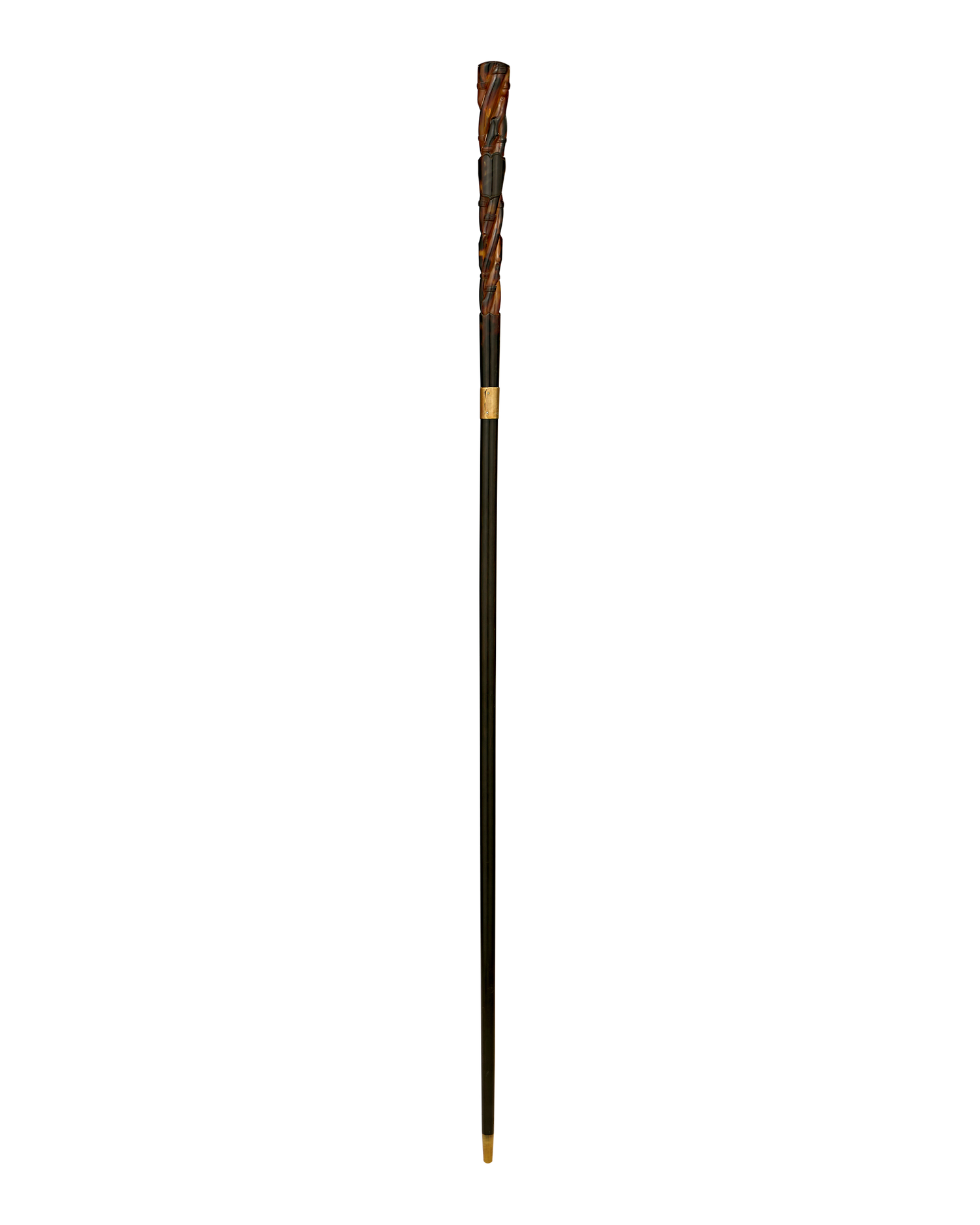 Carved Tortoiseshell Cane