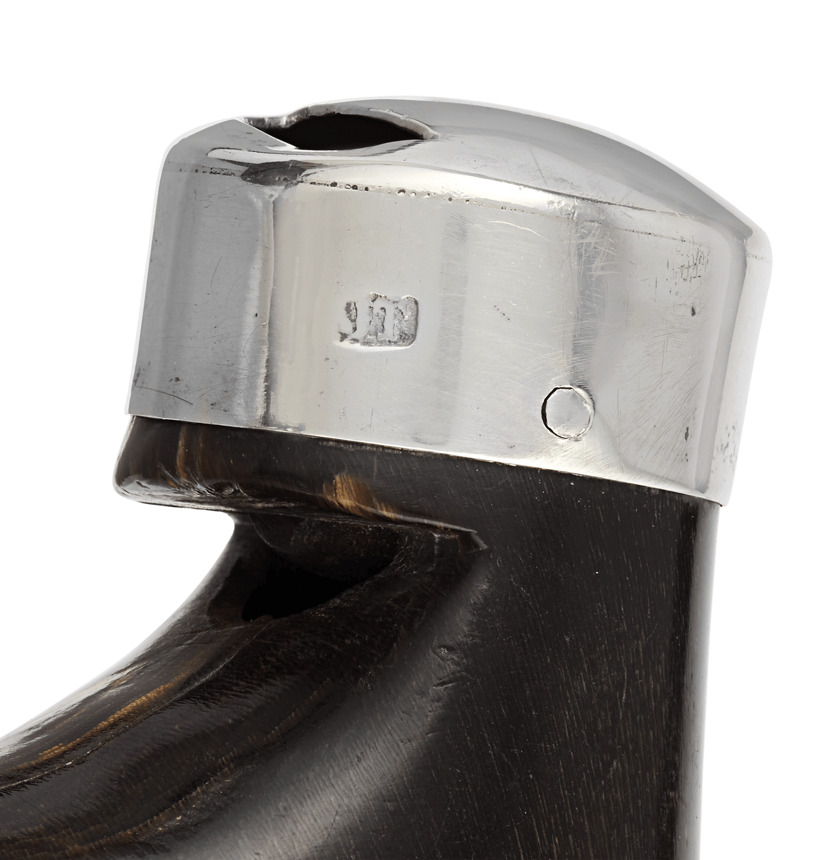 Black Horn Corkscrew Cane