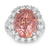 Untreated Ceylon Padparadscha Sapphire Ring, 15.56 carats