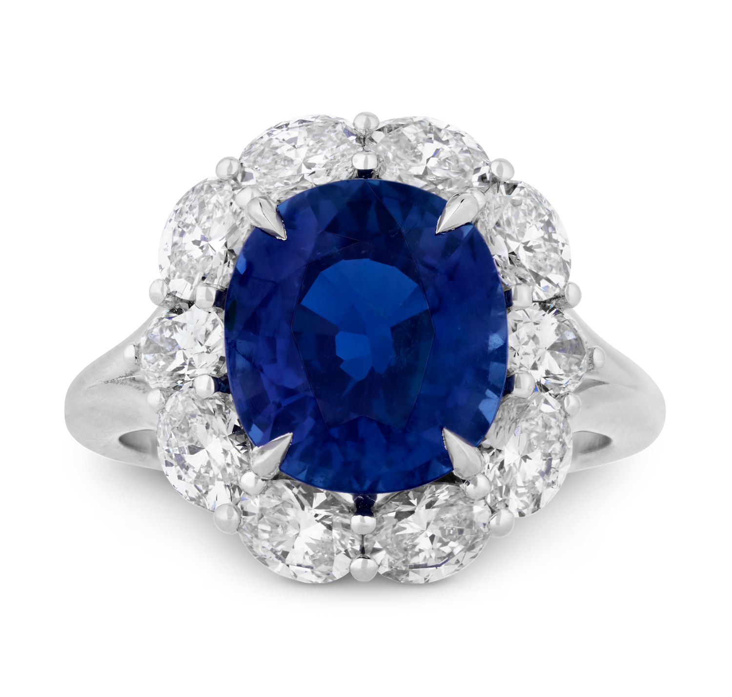 Unheated Kashmir Sapphire Ring, 5.38 carats