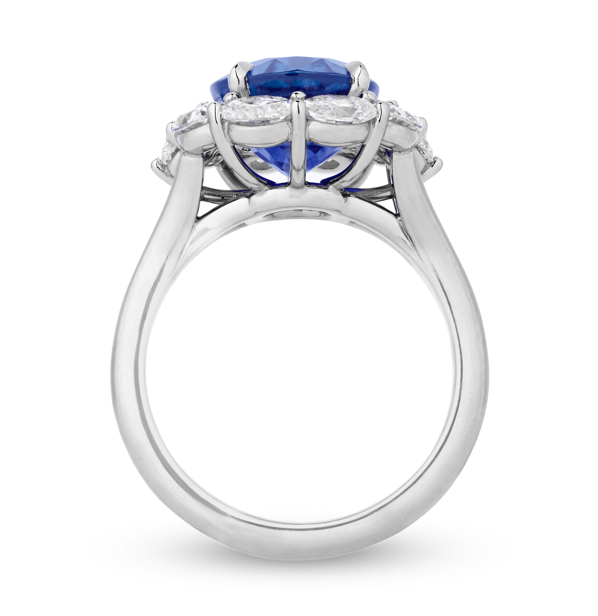 Unheated Kashmir Sapphire Ring, 5.38 carats