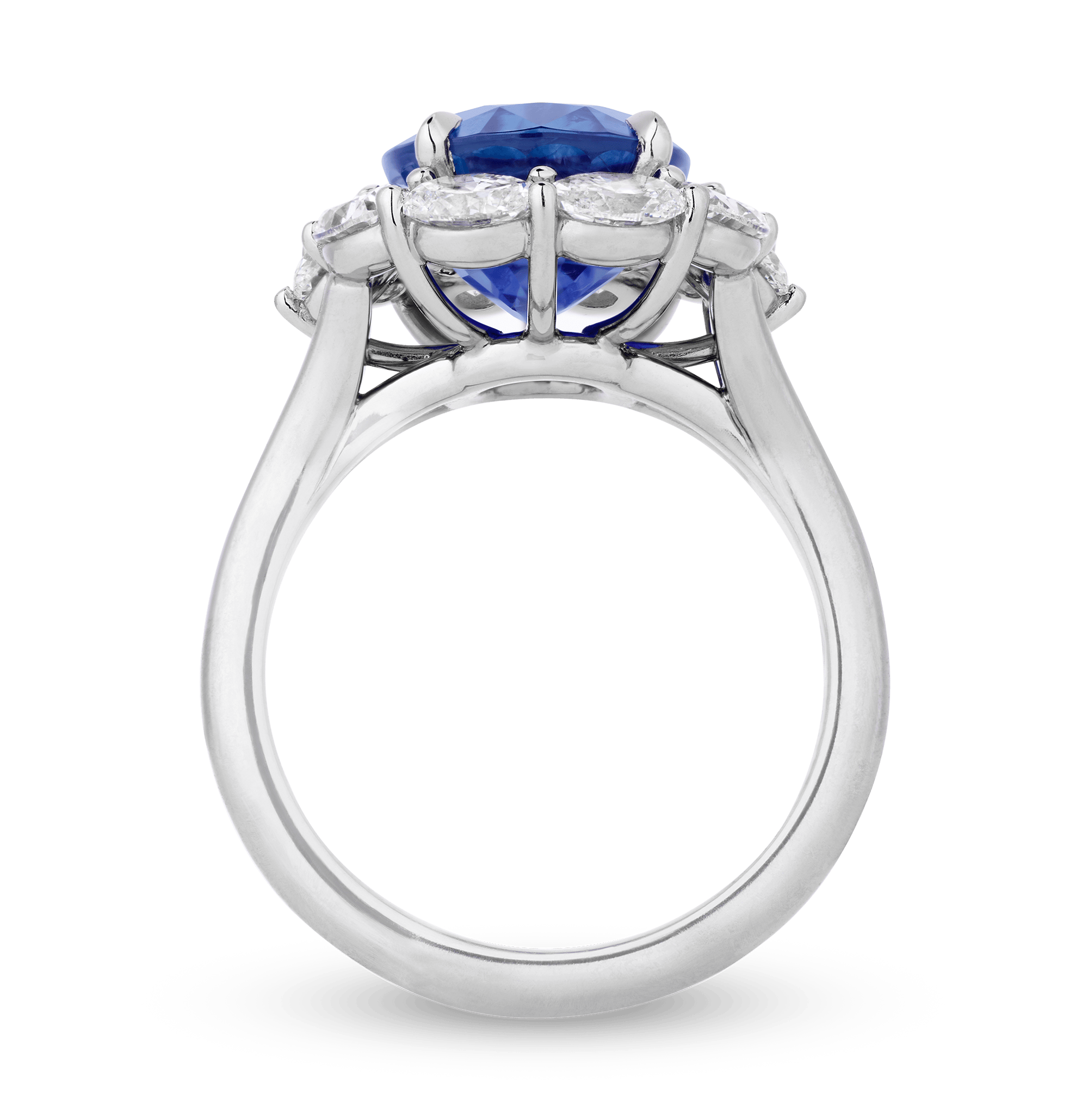 Unheated Kashmir Sapphire Ring, 5.38 carats