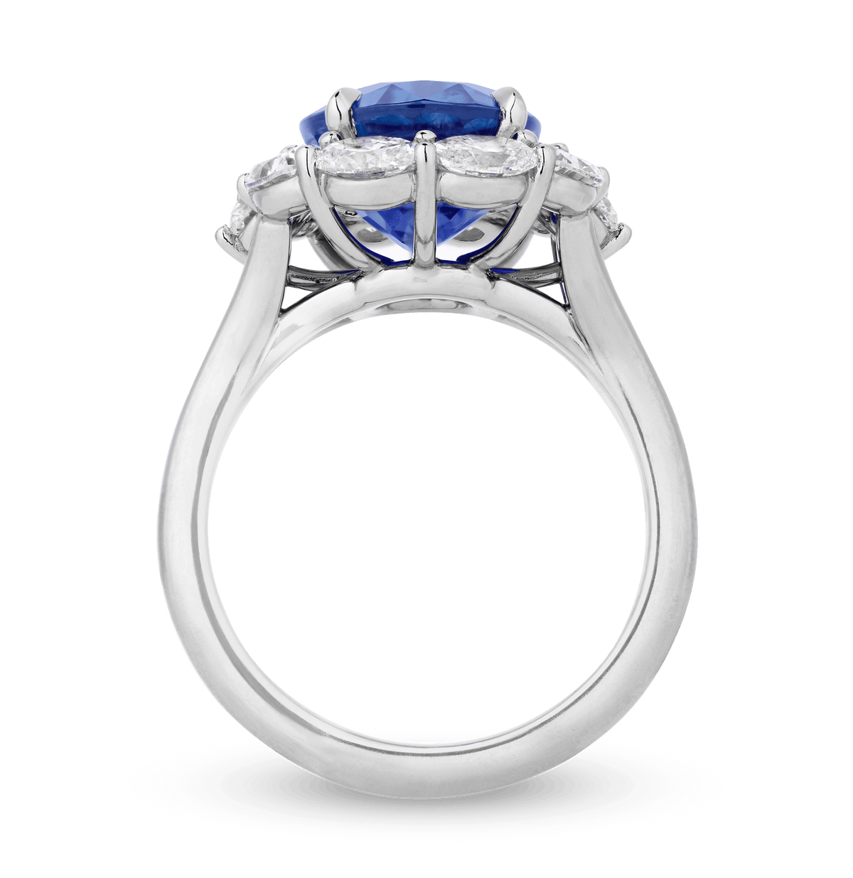 Unheated Kashmir Sapphire Ring, 5.38 carats