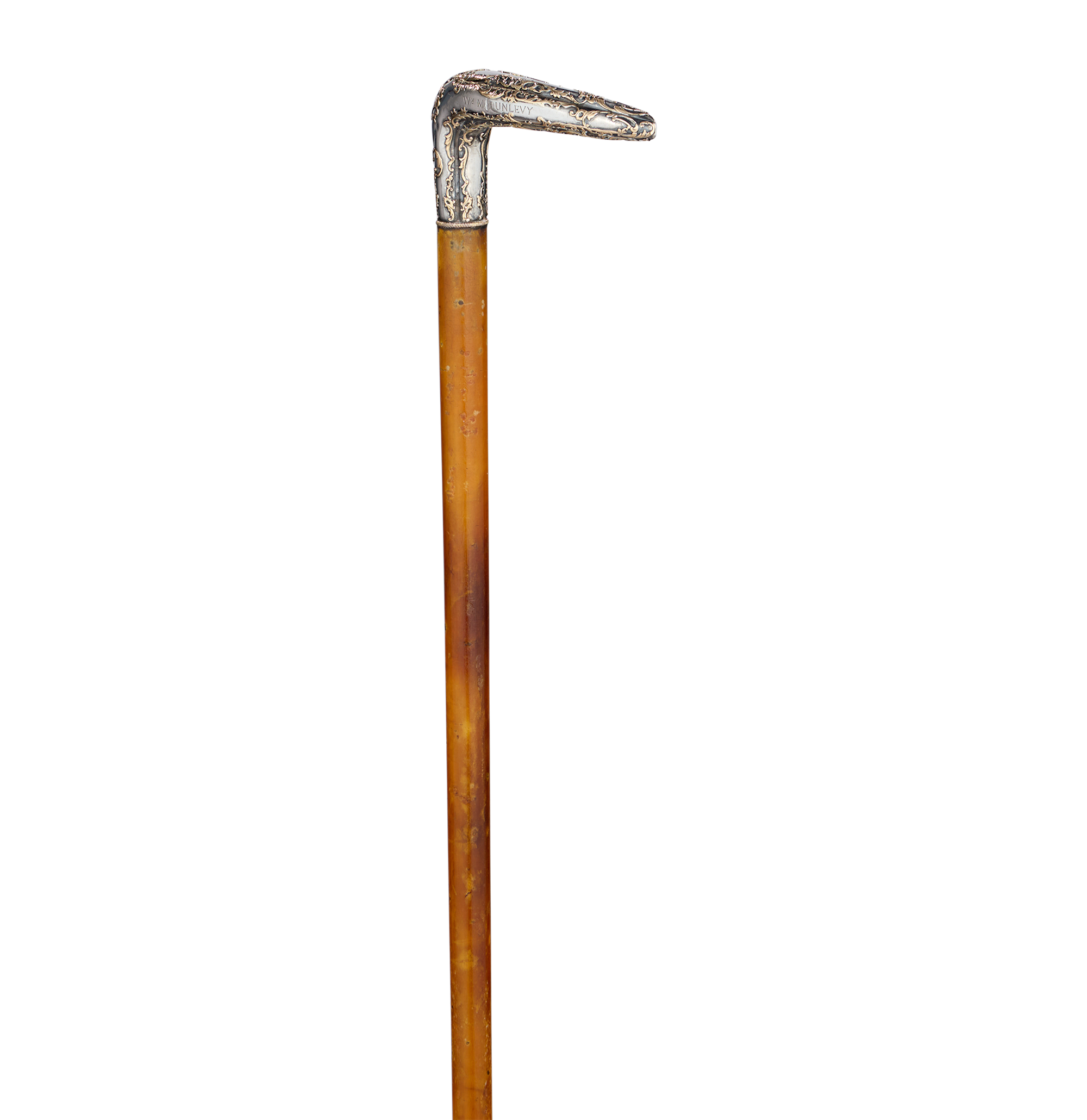 Art Nouveau Silver Cane, Gift from Anna Held