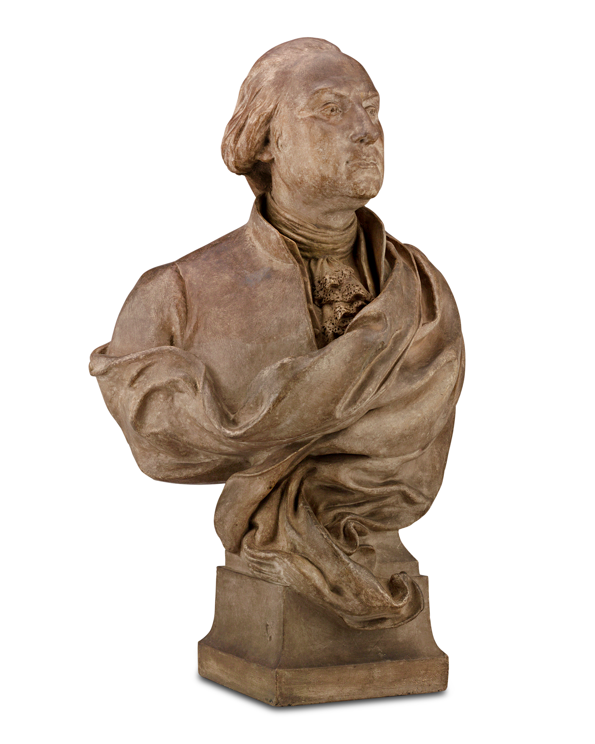 Terracotta Bust of George Washington by Eugène Delaplanche