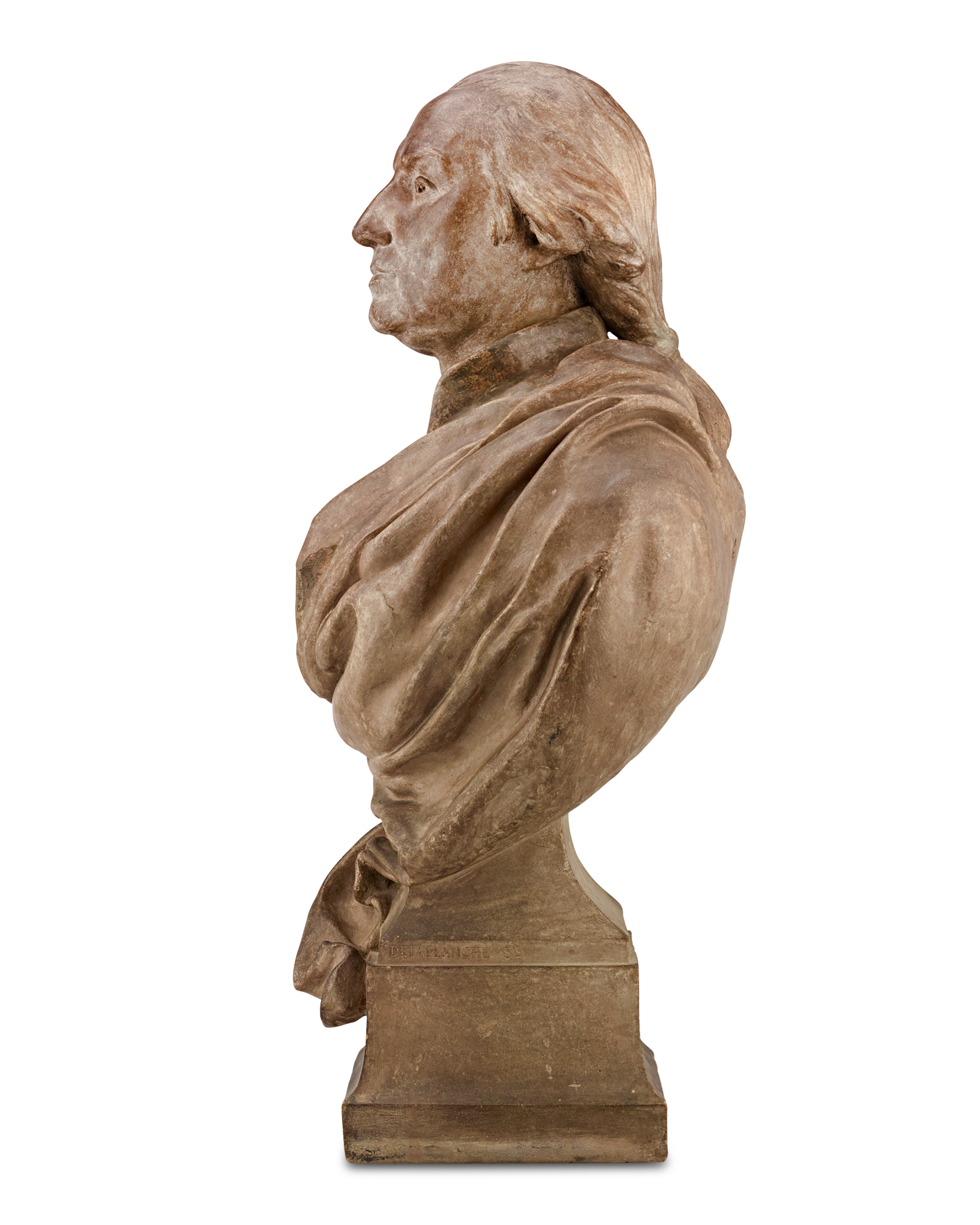 Terracotta Bust of George Washington by Eugène Delaplanche